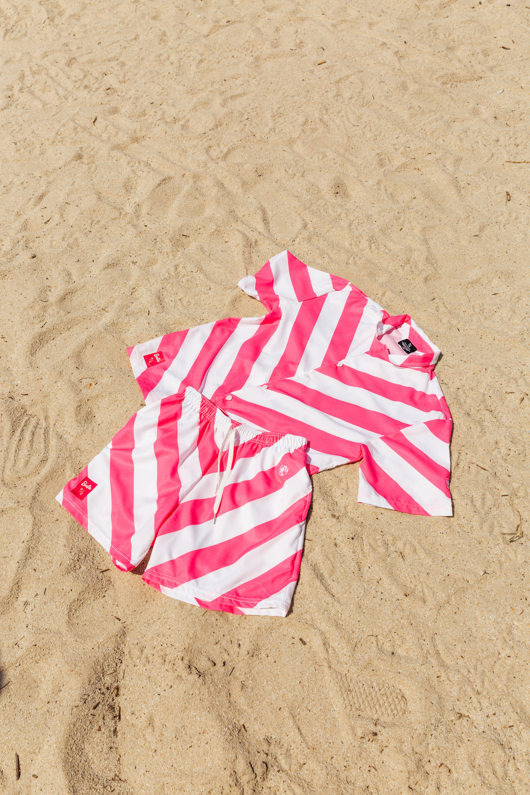 Barbie One Of A Kind Resort Button Up - Pink/White