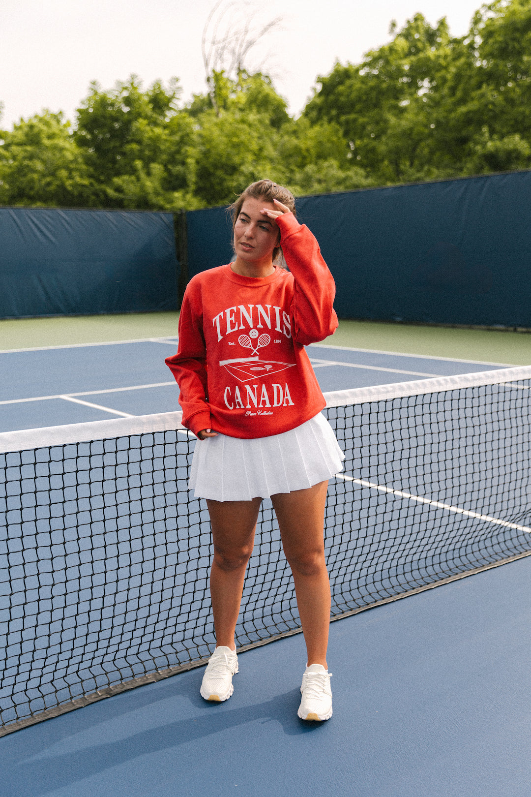 Tennis Canada Tennis Court Crewneck - Red