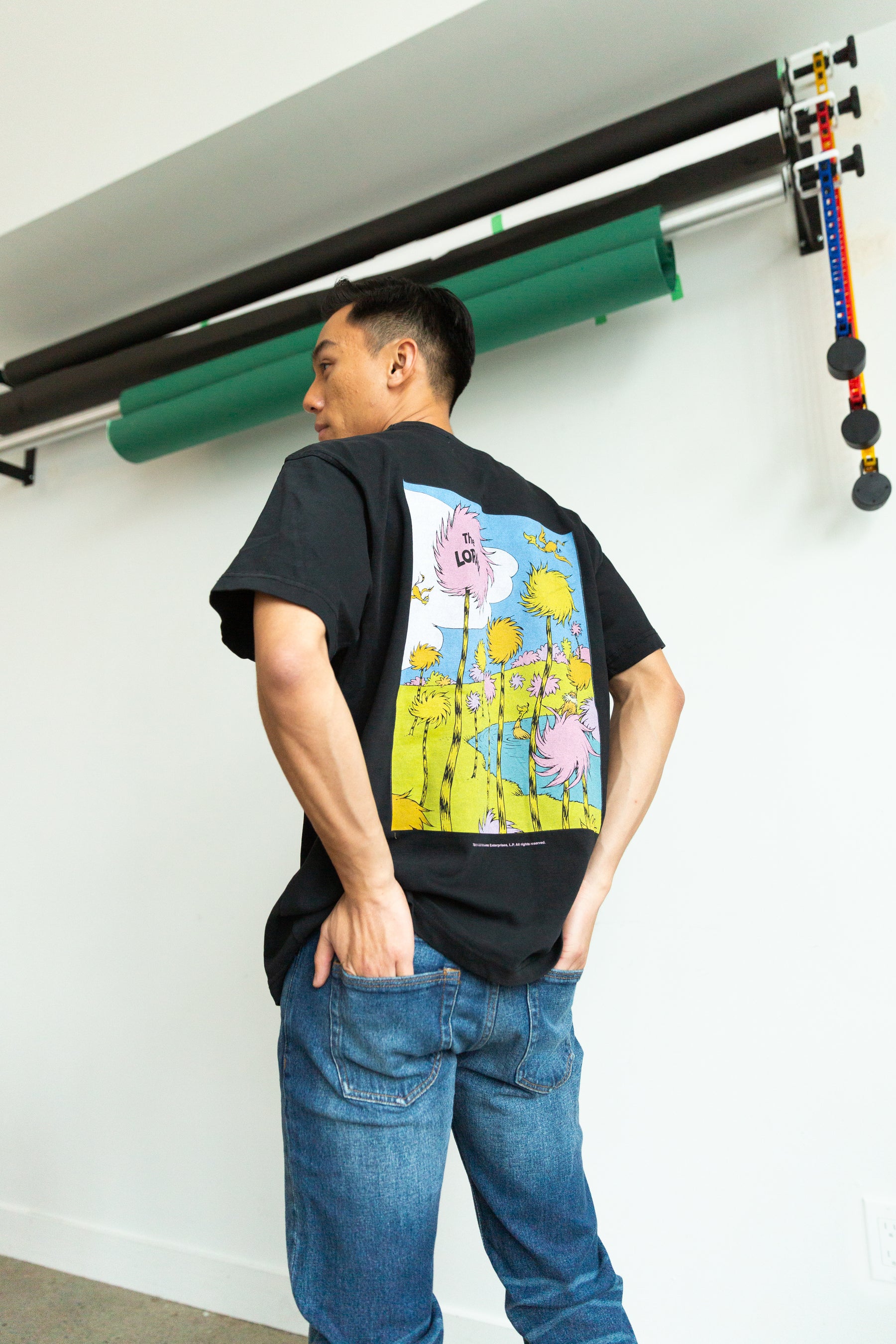 The Lorax Quote T-Shirt - Pigment Dye Black