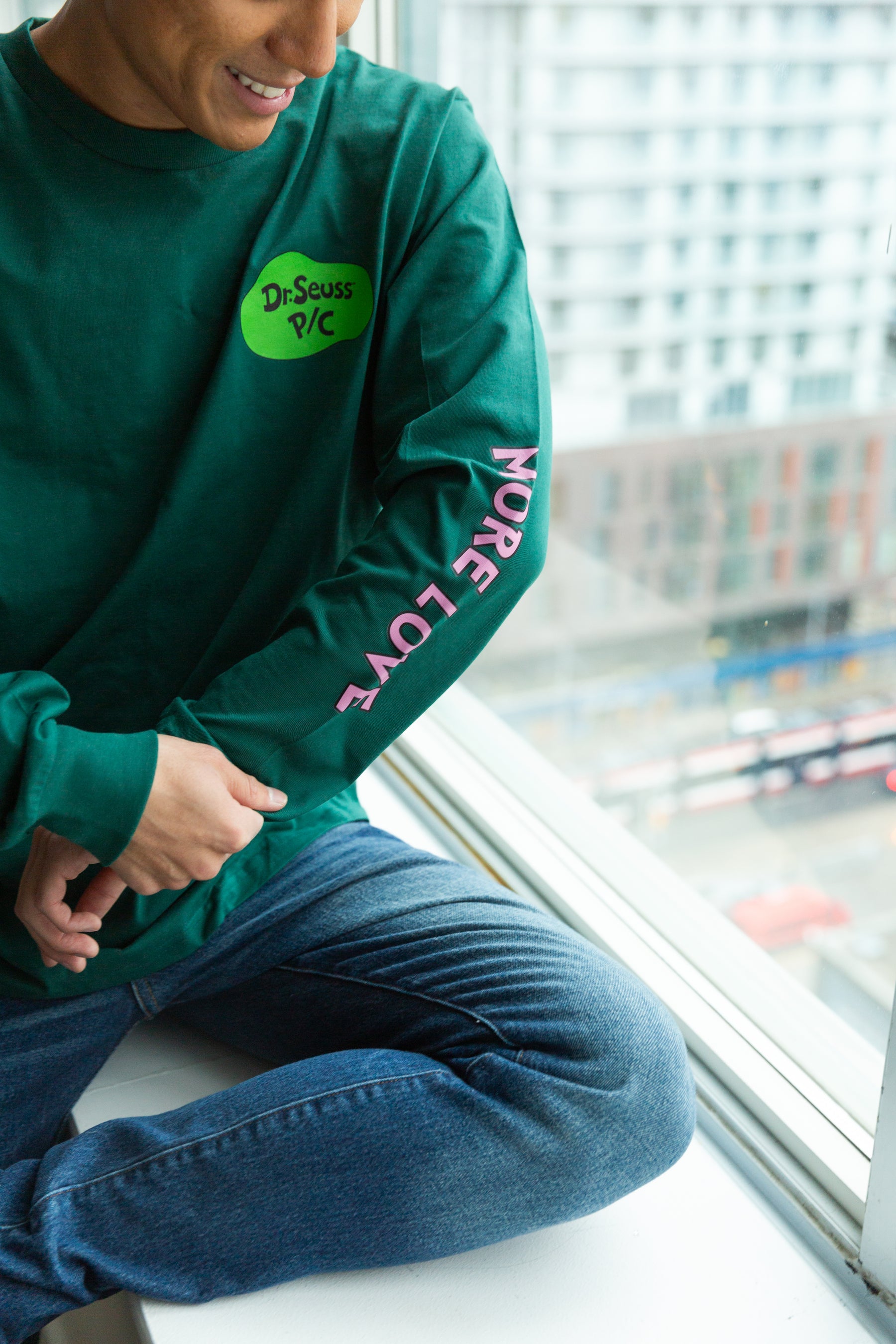 The Lorax All Over Long Sleeve - Forest Green
