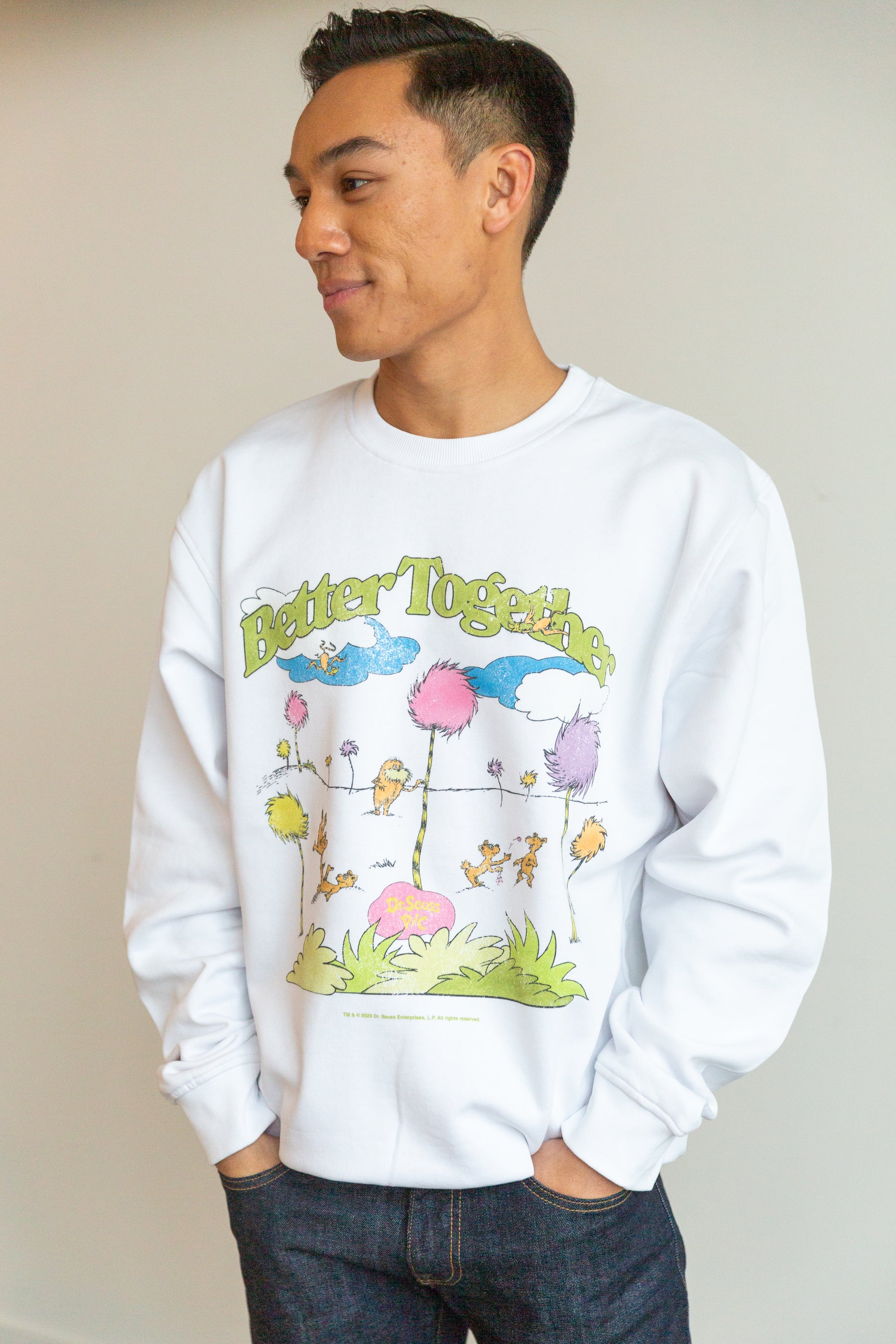 The Lorax Better Together Crewneck - White
