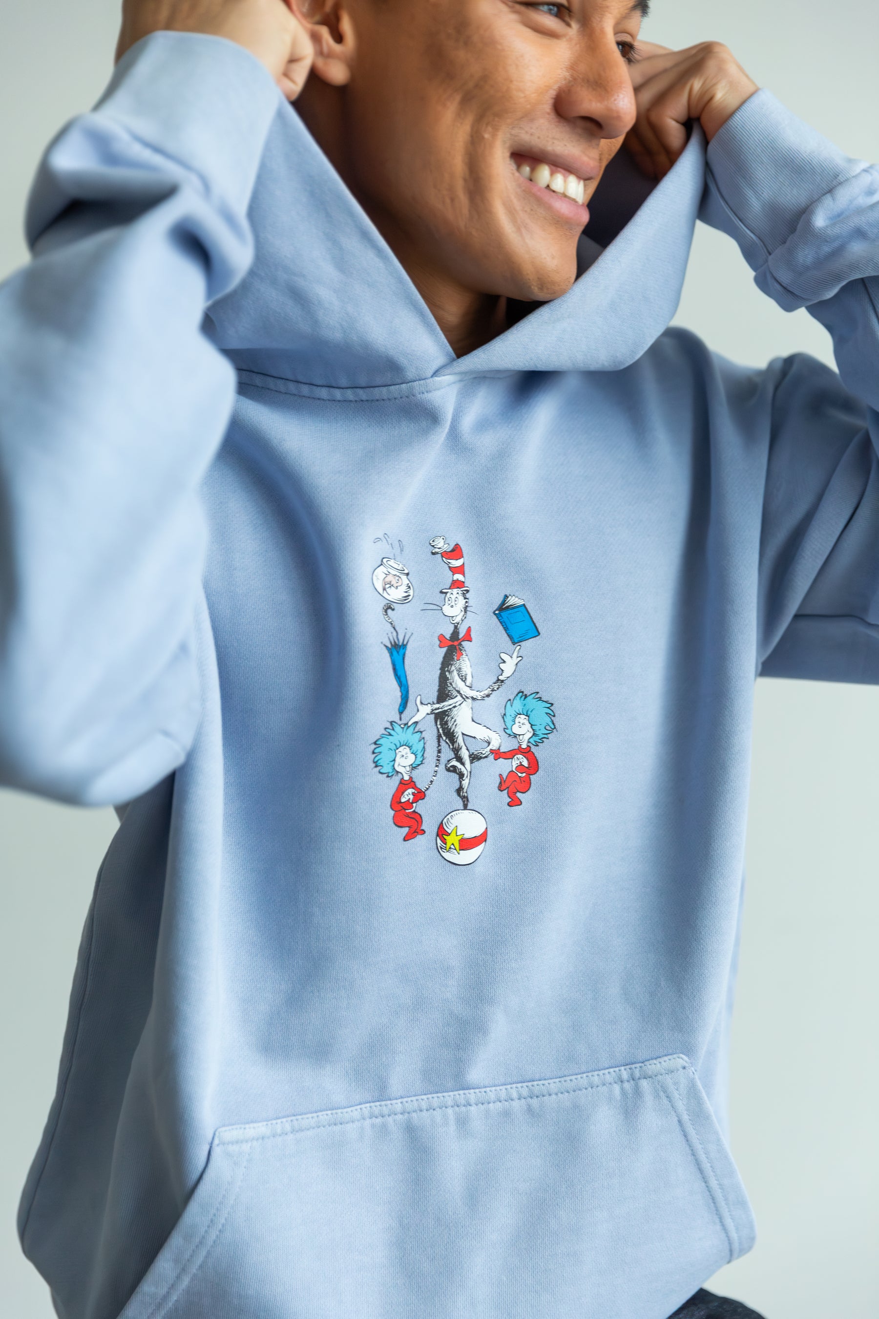 Cat In The Hat Vintage Character Hoodie - Grape Ice