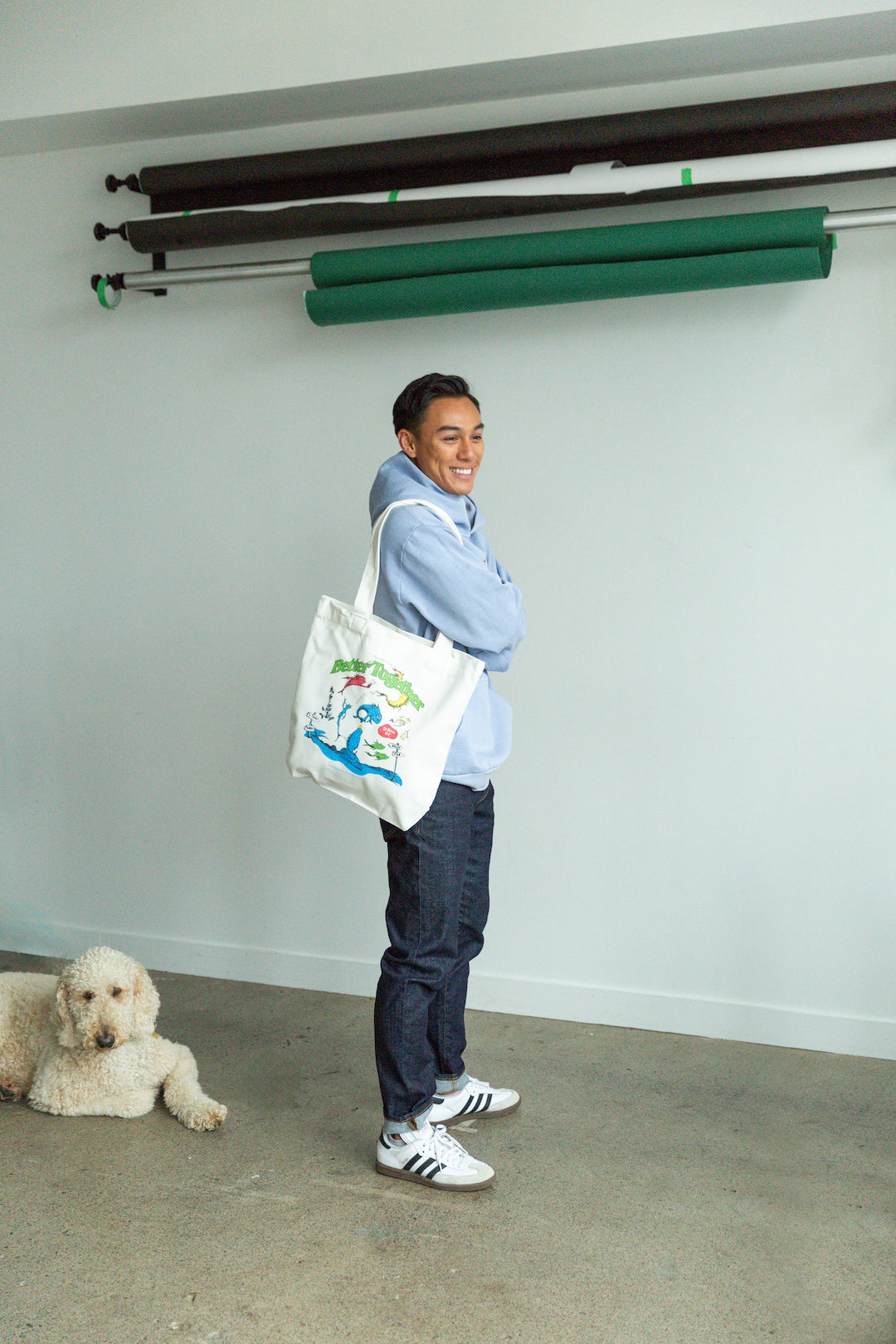 One Fish Two Fish Better Together Tote Bag - Natural