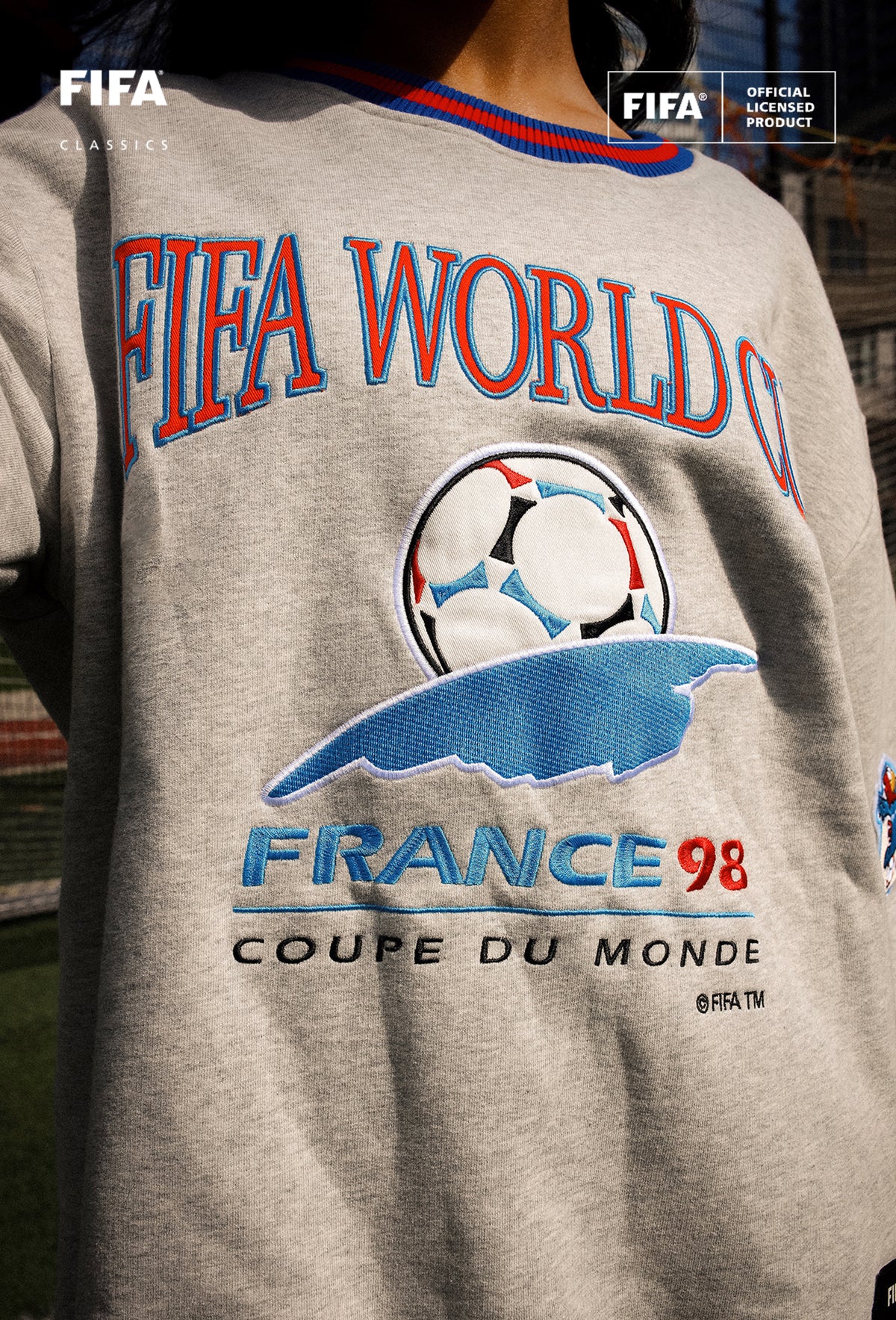 FIFA World Cup 1998™ France Heavyweight Crewneck - Ash