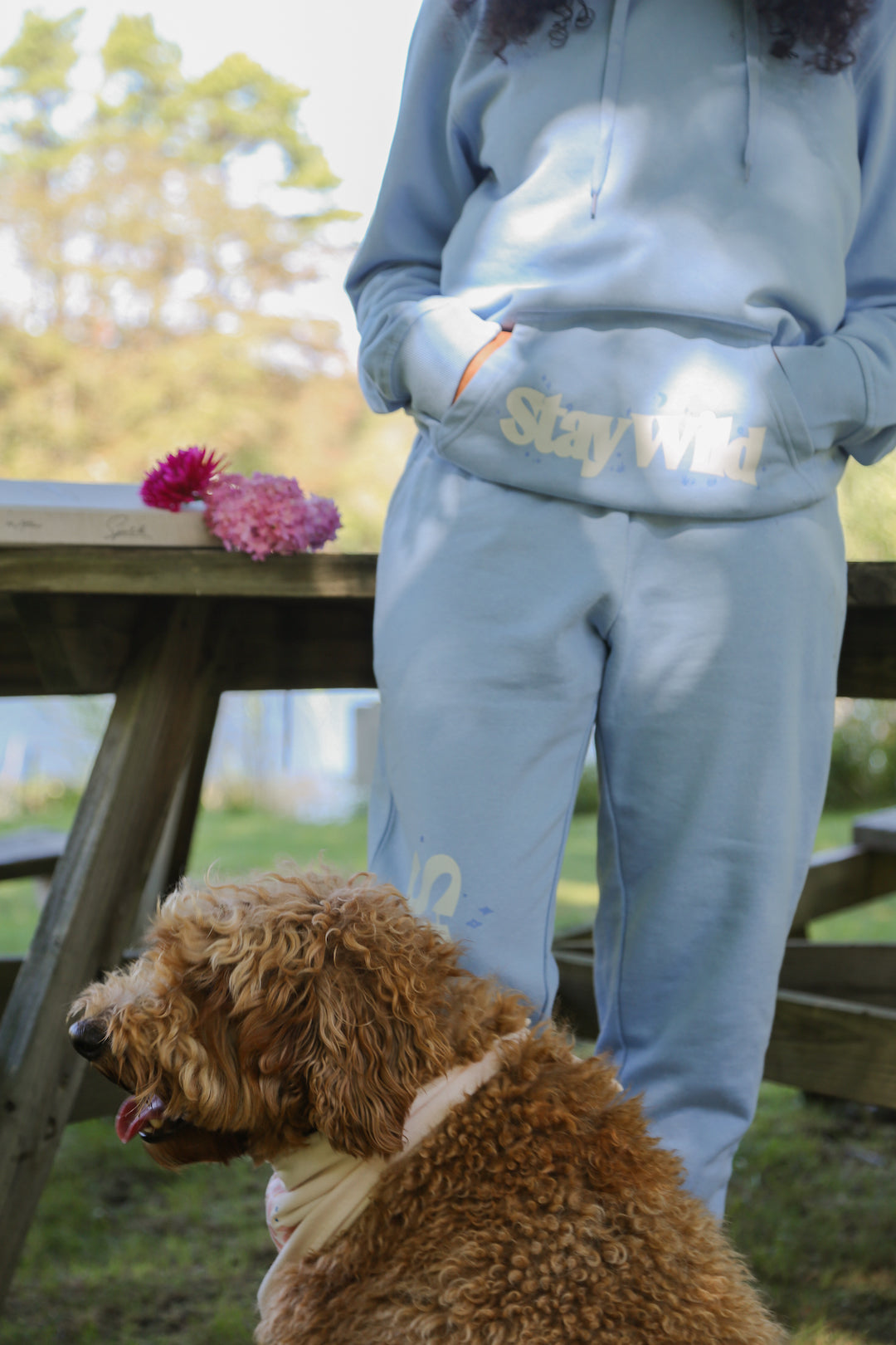 Stay Wild Hoodie - Vista Blue