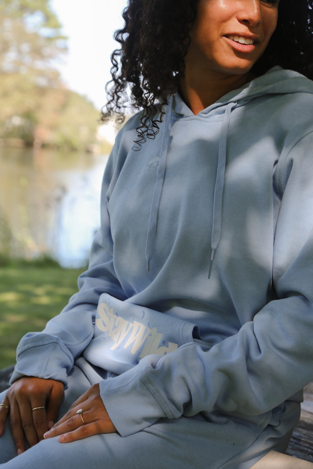 Stay Wild Hoodie - Vista Blue