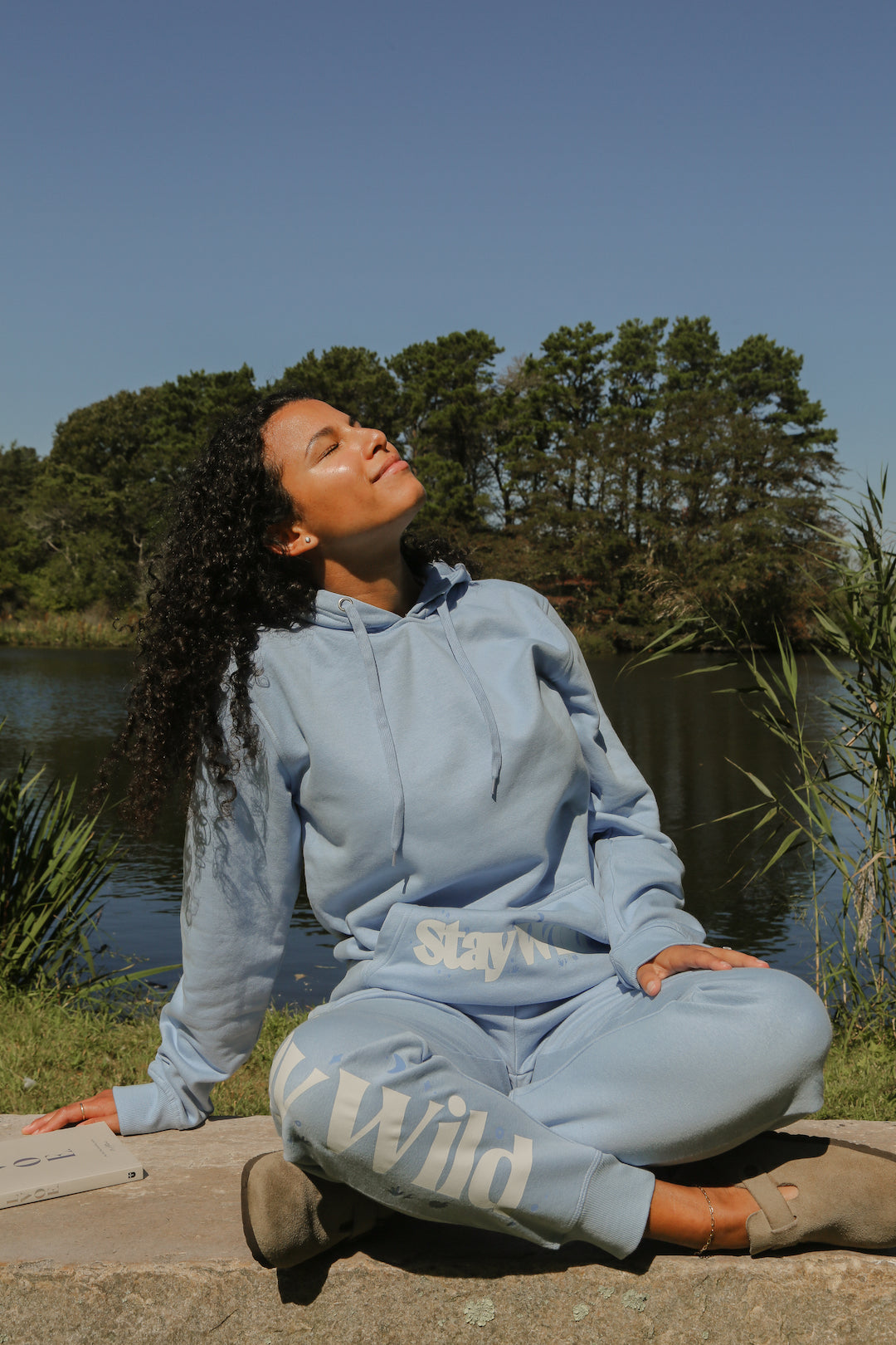Stay Wild Hoodie - Vista Blue