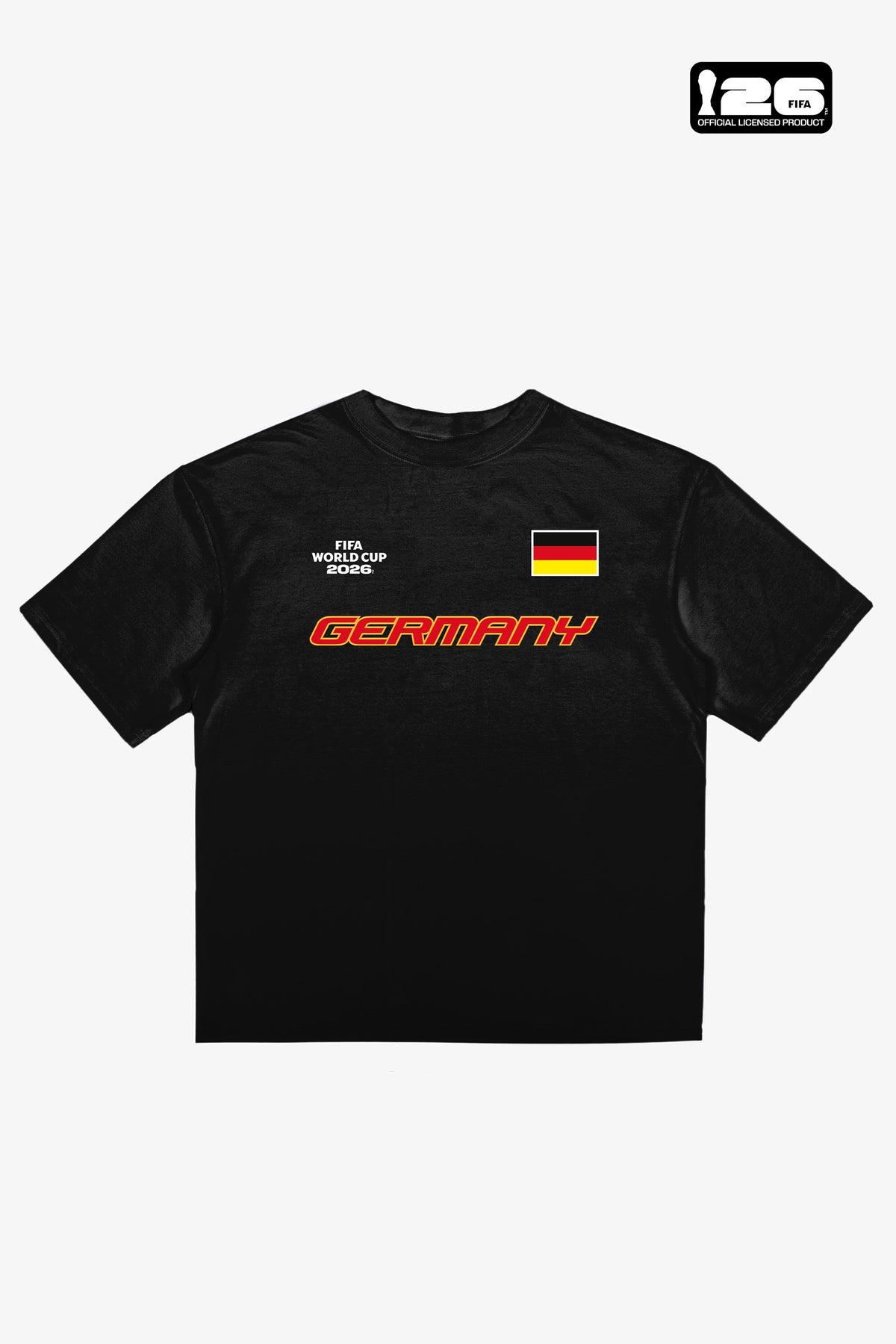 FIFA World Cup 2026™ Deutschland Tri-Logo-T-Shirt – Schwarz