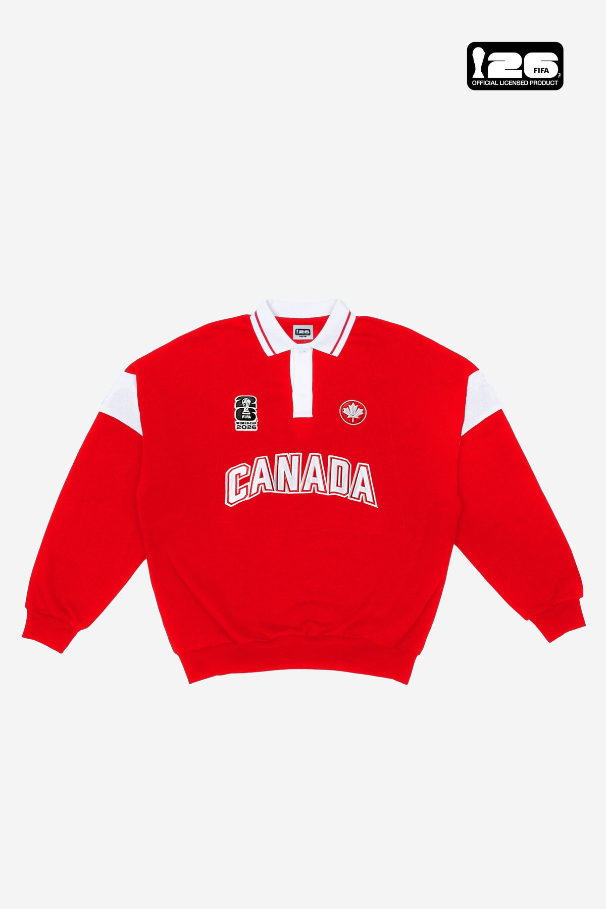 FIFA World Cup 2026™ Canada Oversized Rugby - White / Red