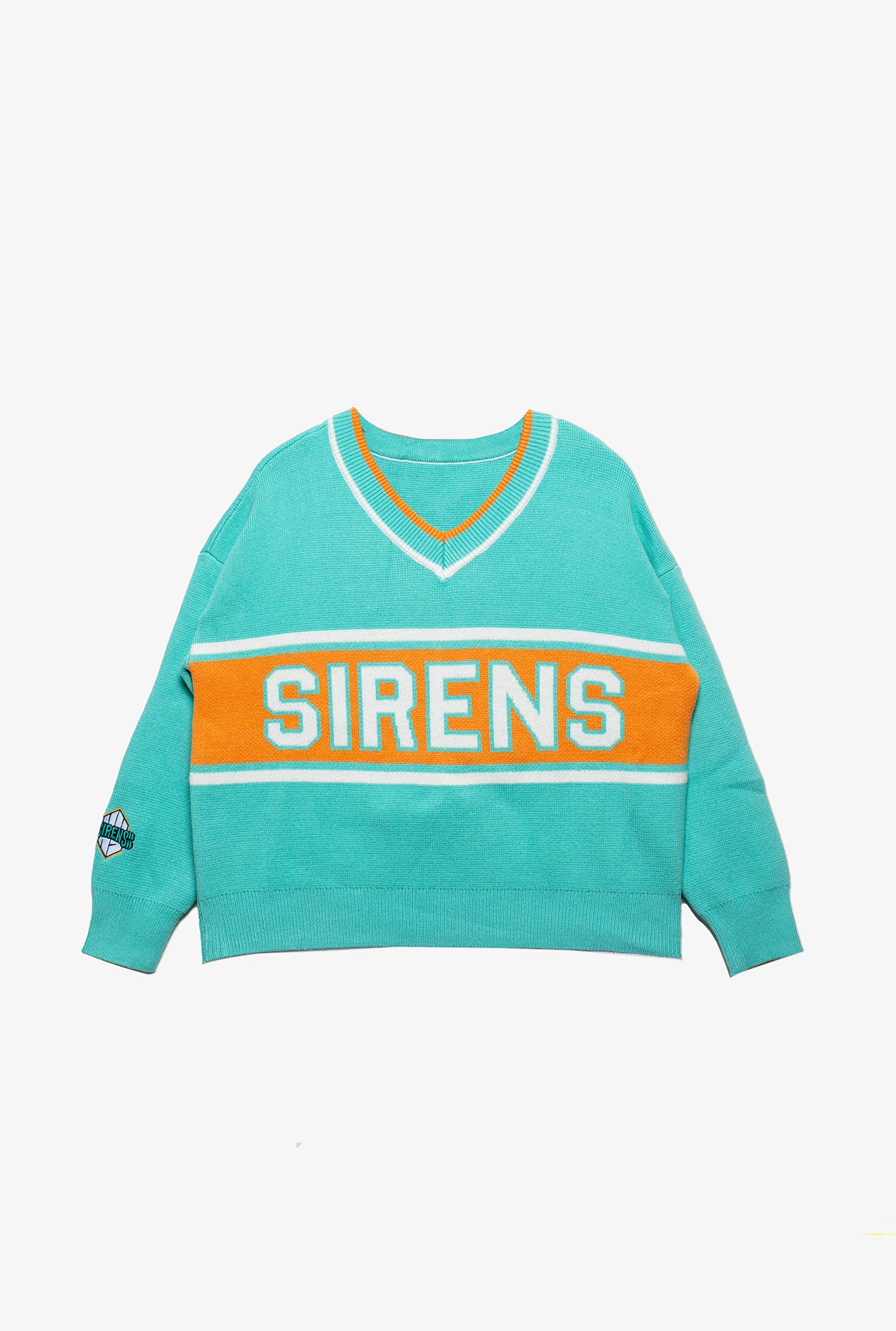 New York Sirens Womens V-Neck Knit Sweater - Teal