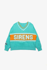 New York Sirens Womens V-Neck Knit Sweater - Teal