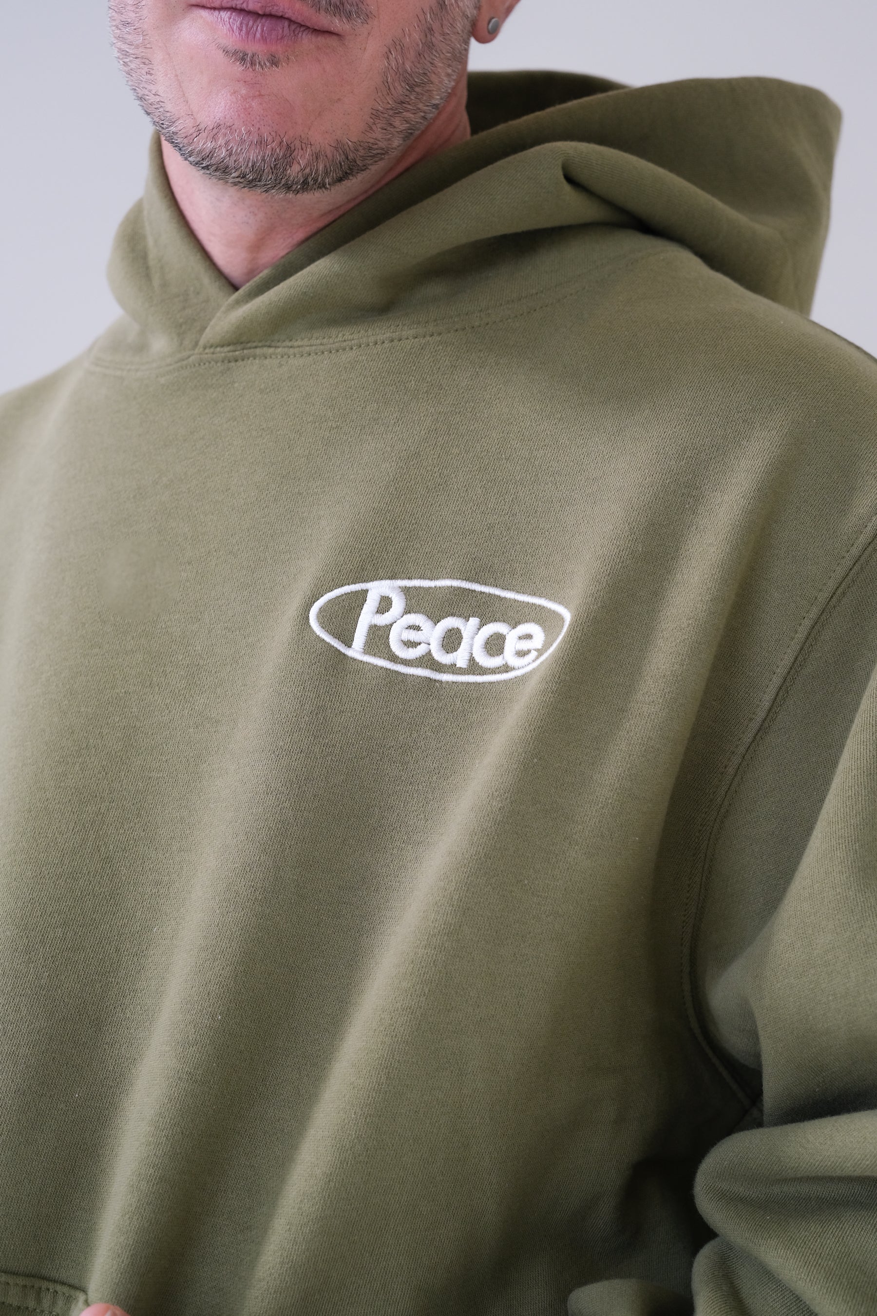 Peace & Love in Toronto Heavyweight Hoodie - Olive