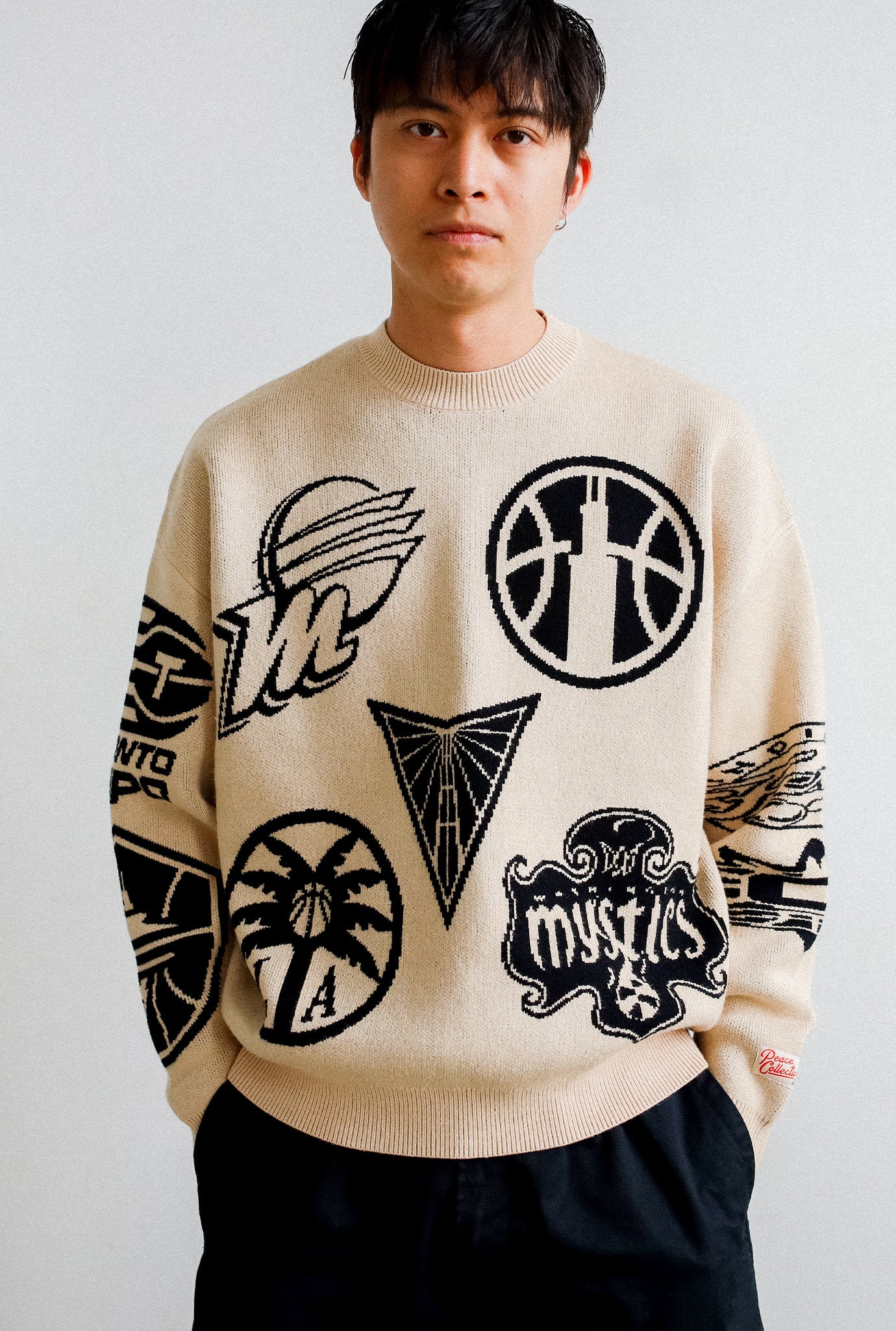 WNBA Knit Sweater - Ivory
