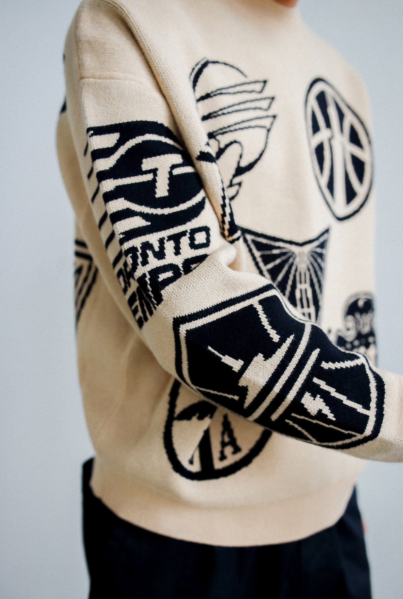 WNBA Knit Sweater - Ivory
