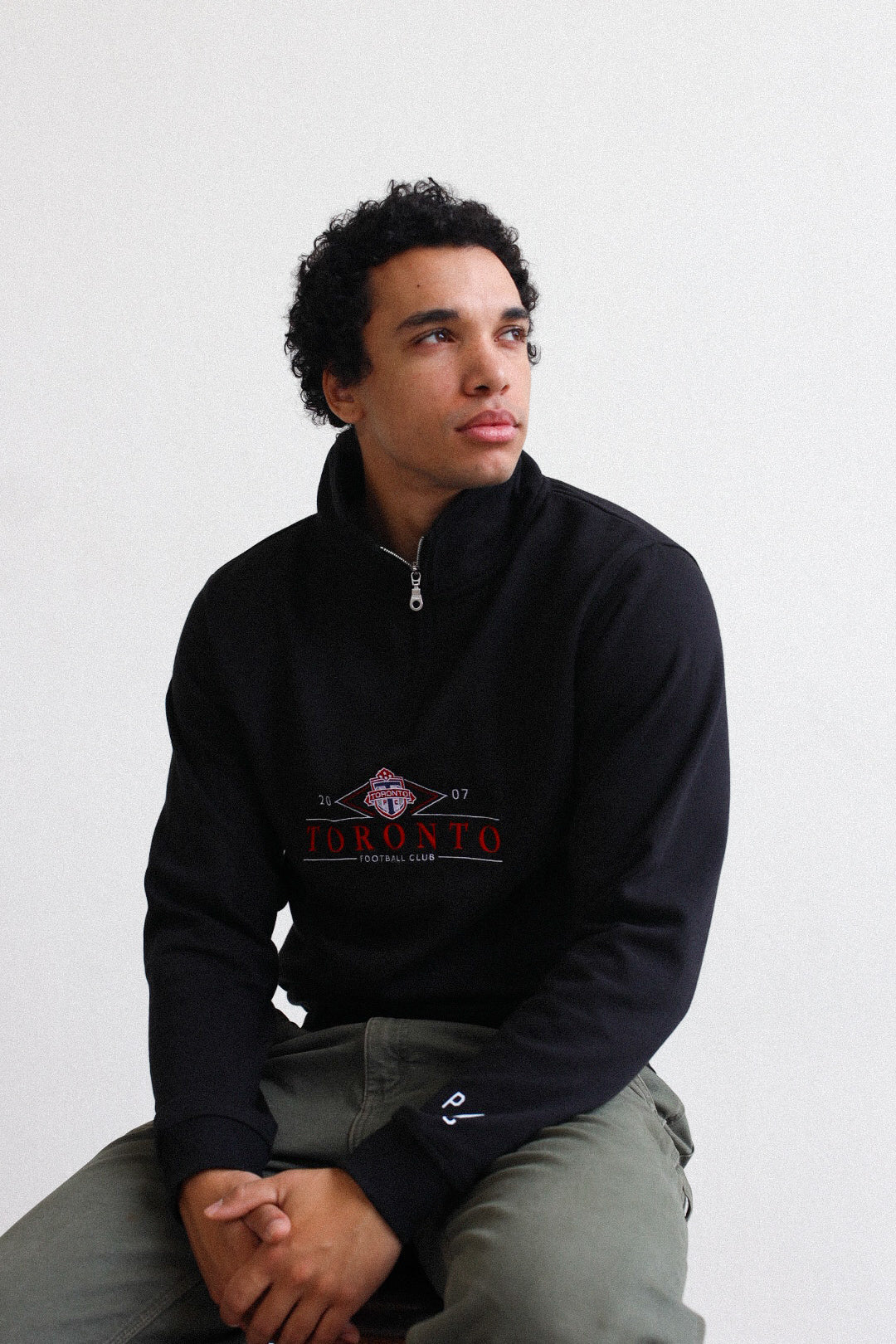 Toronto FC Vintage Quarter Zip - Black