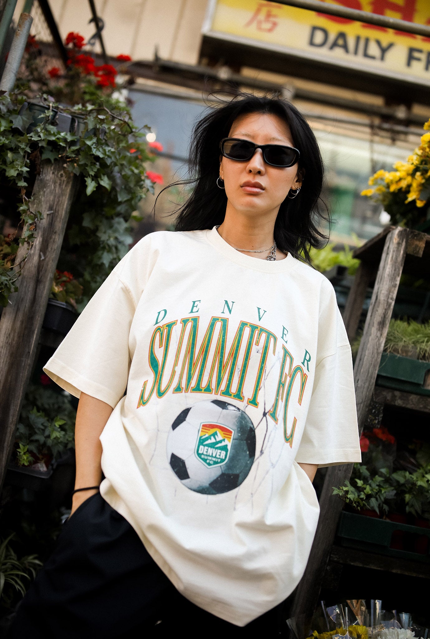 Denver Summit FC Heavyweight T-Shirt - Ivory