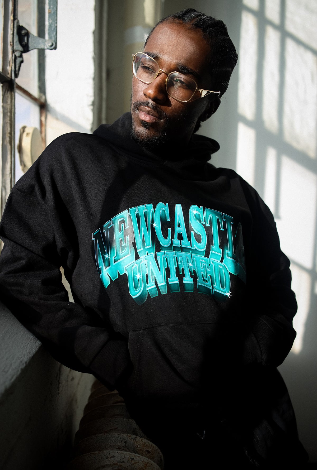 Newcastle United Graffiti Hoodie - Black
