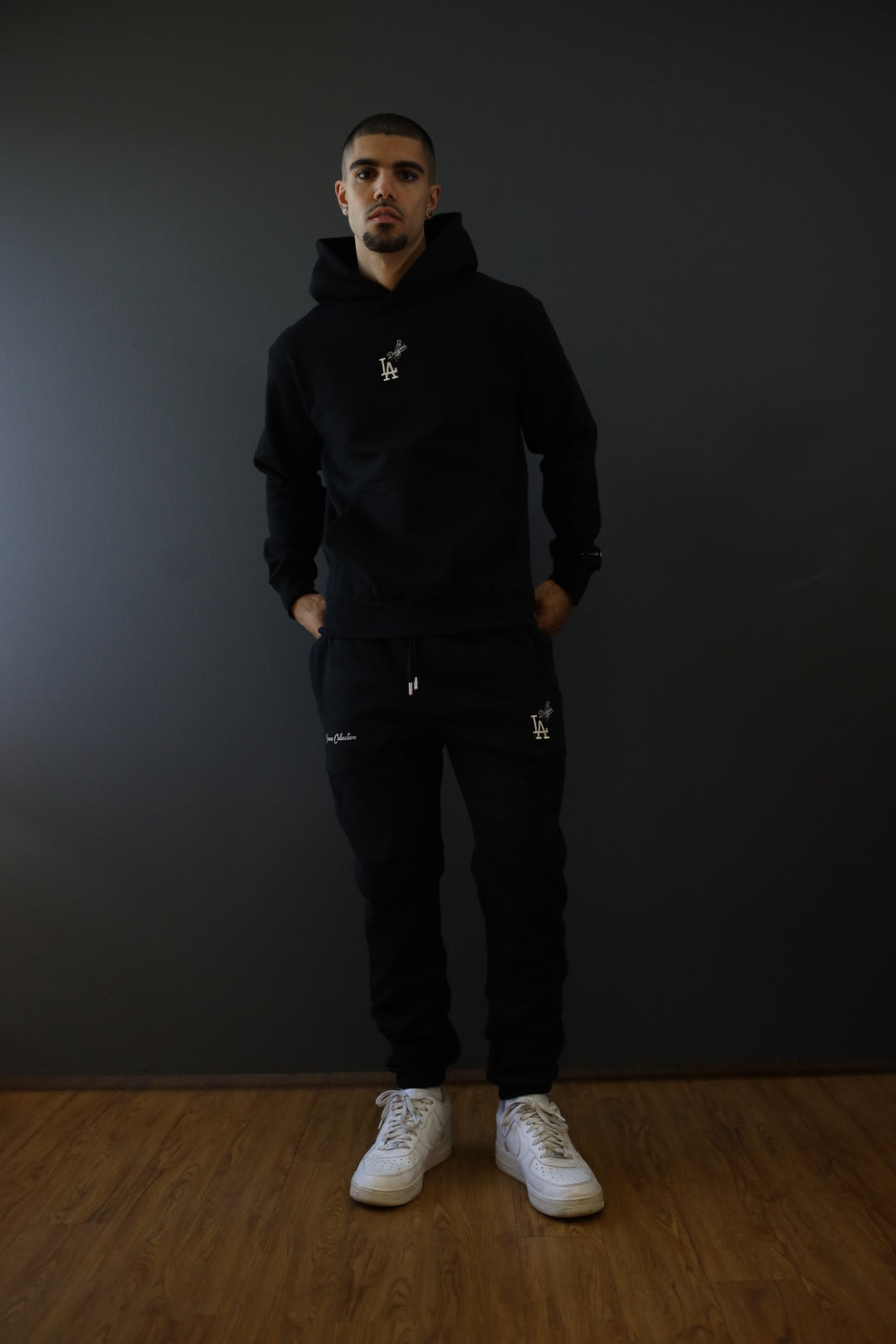 Pantalon de jogging épais des Dodgers de Los Angeles - Noir