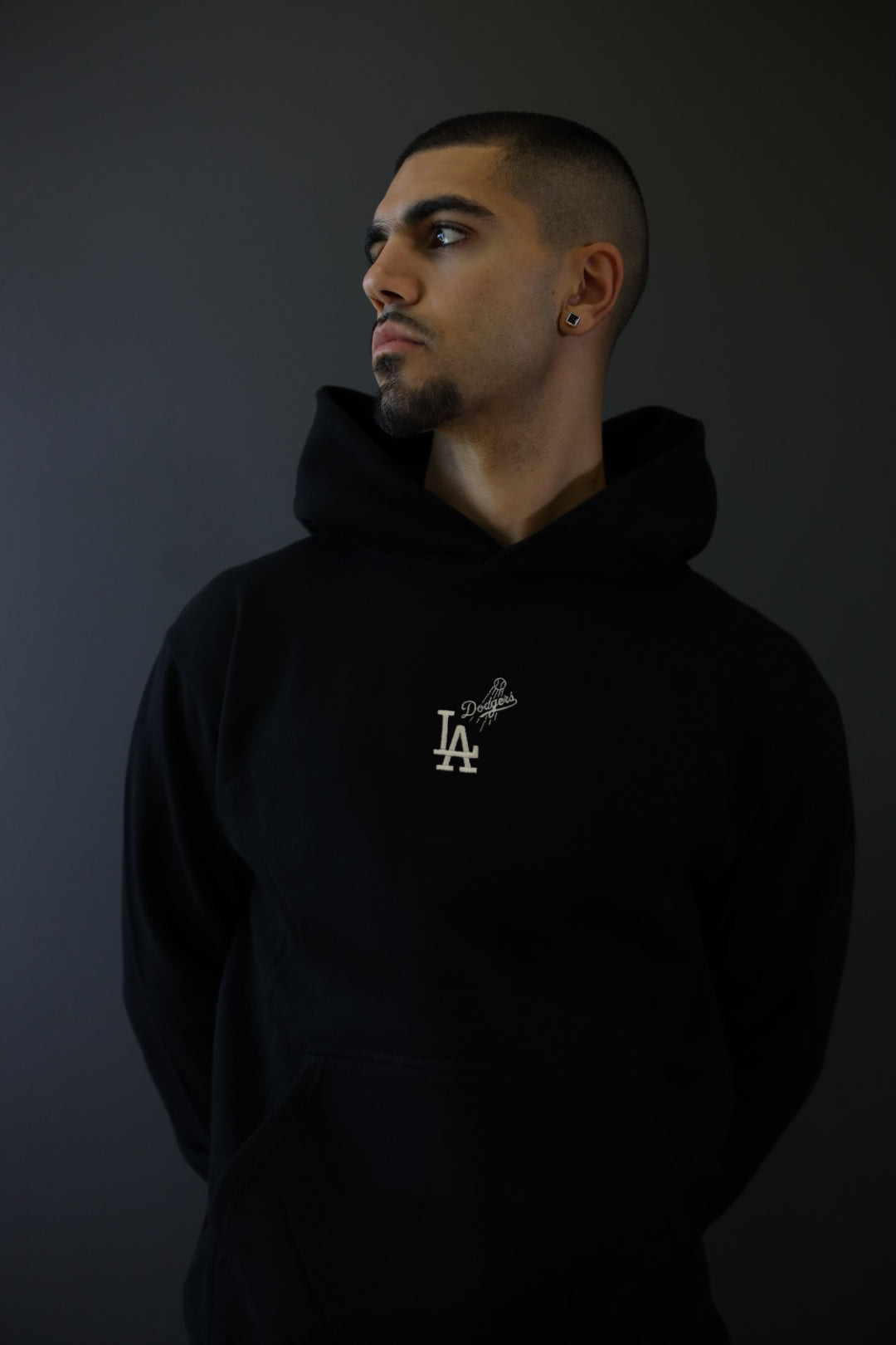 Los Angeles Dodgers Heavyweight Hoodie - Black