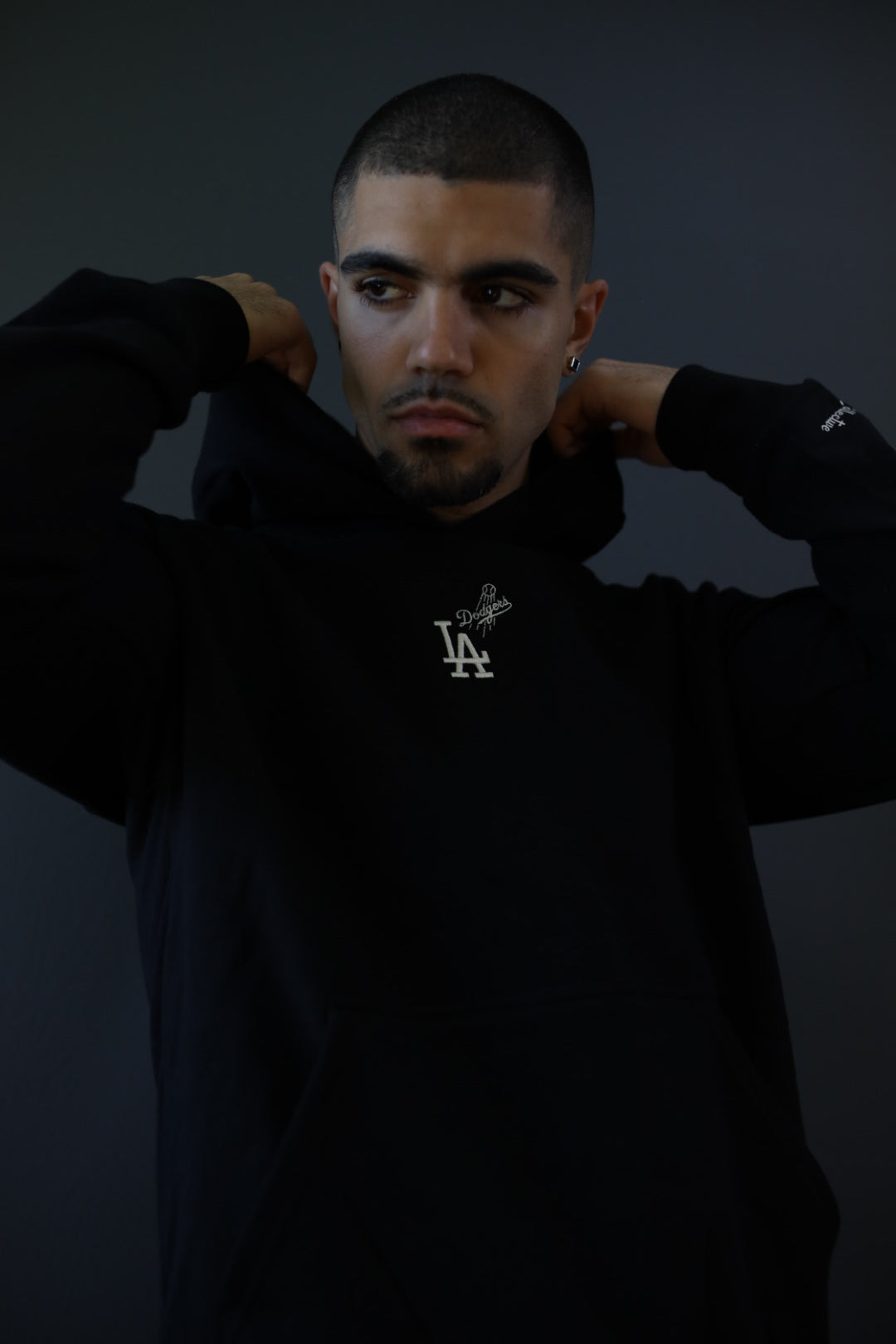 Los Angeles Dodgers Heavyweight Hoodie - Black