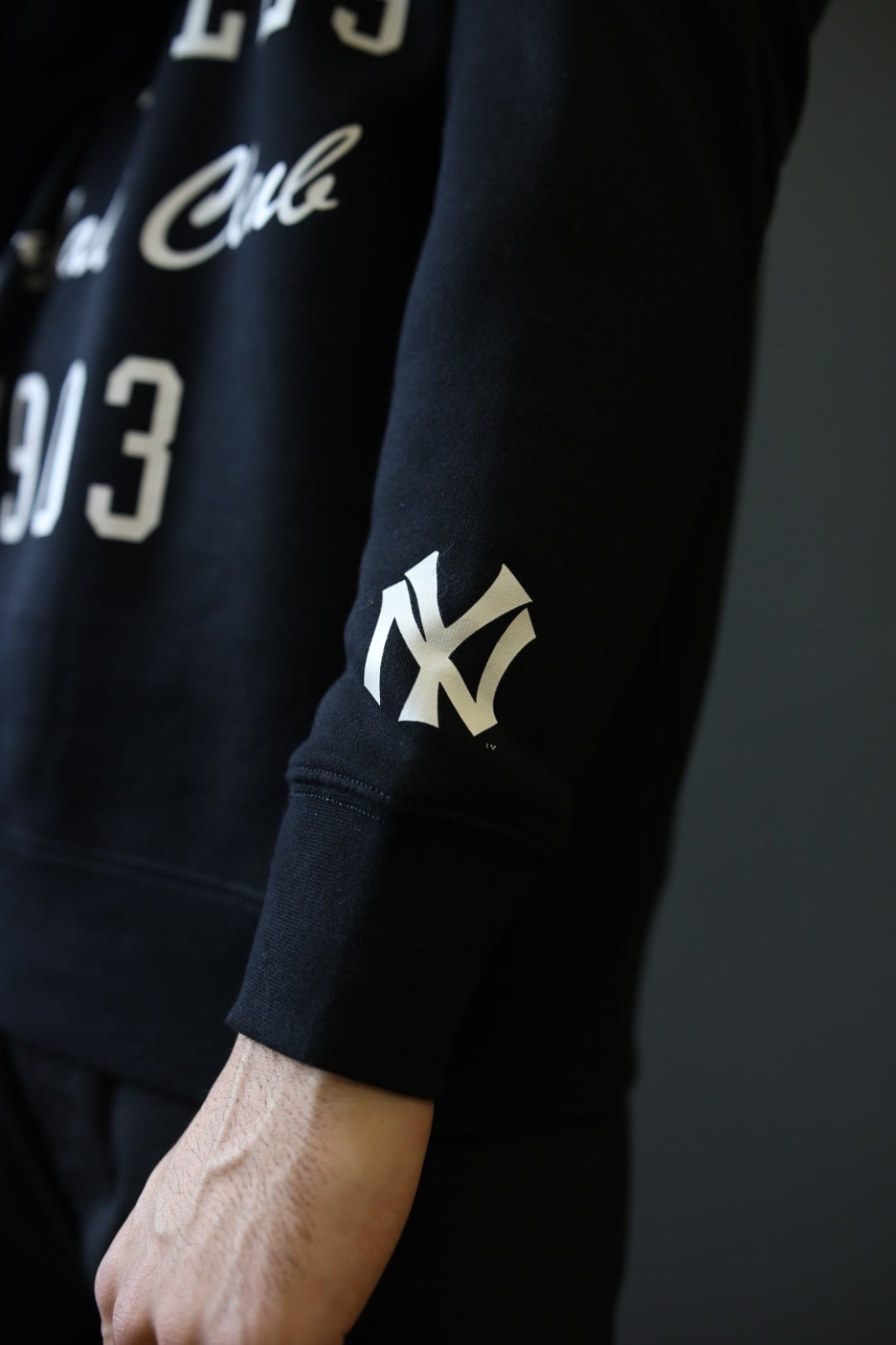 New York Yankees Heavyweight Crewneck - Black