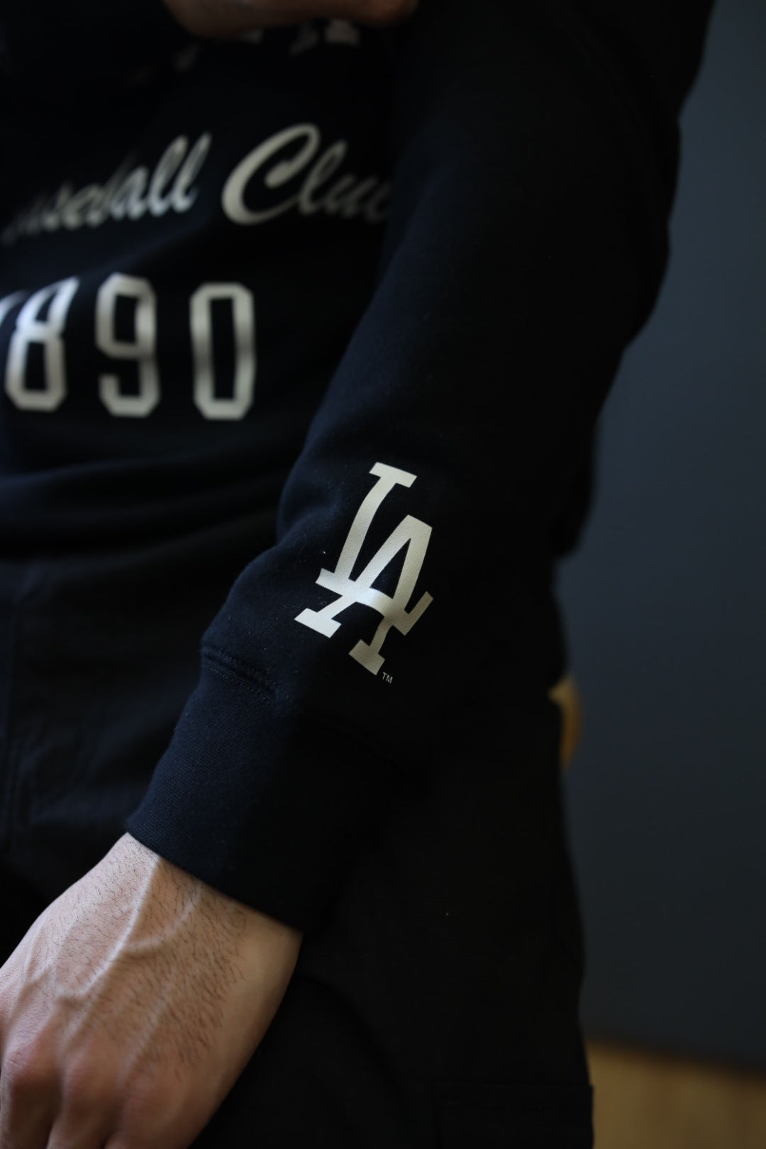 Los Angeles Dodgers Heavyweight Crewneck - Black