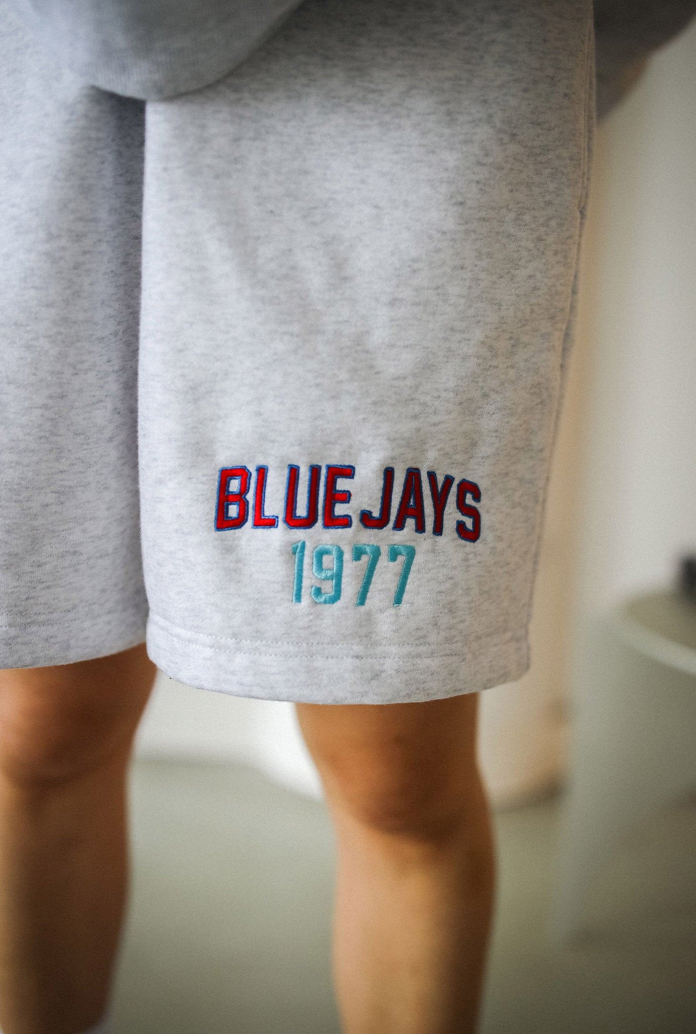 Toronto Blue Jays 1977 Heavyweight Fleece Shorts - Ash