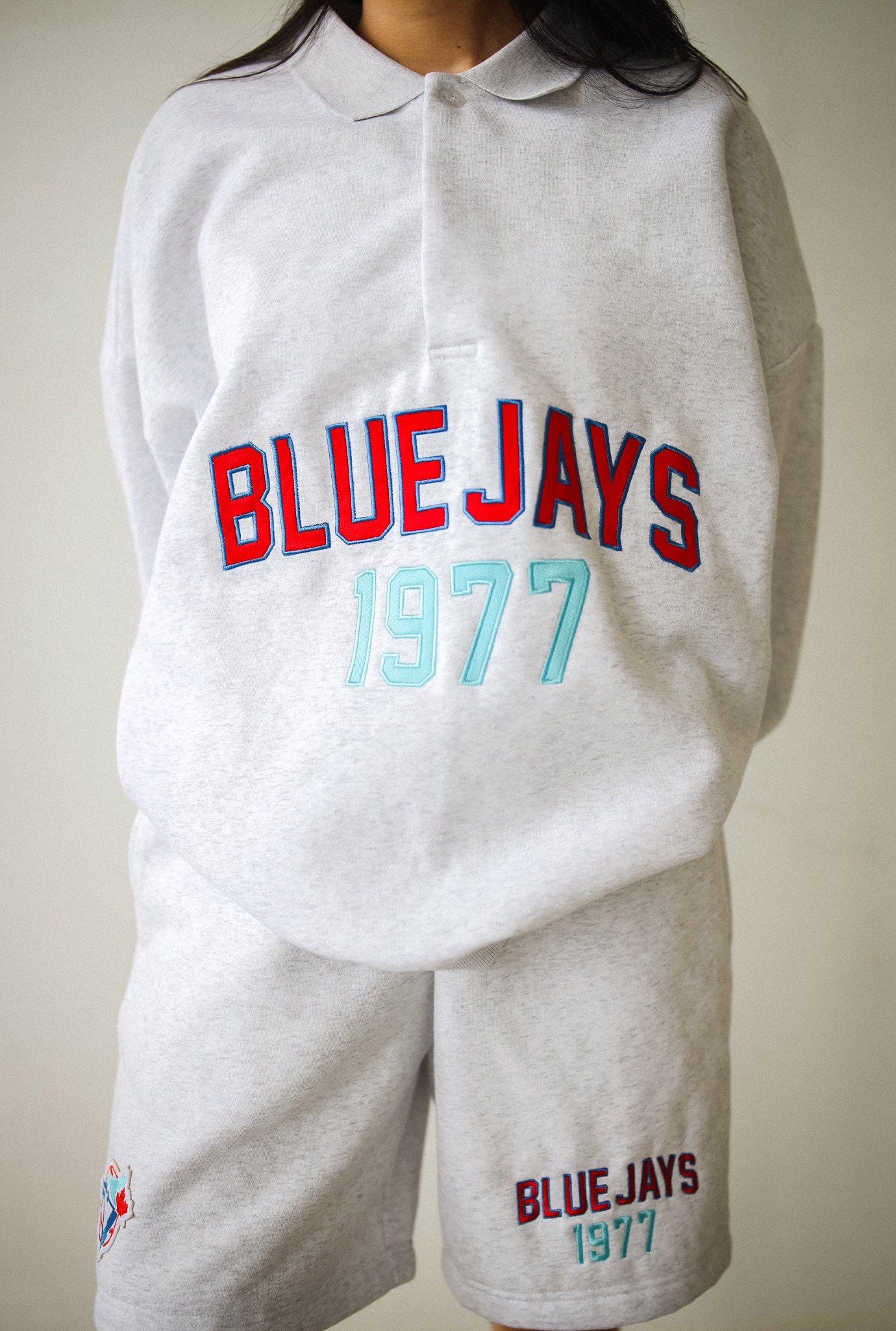 Toronto Blue Jays 1977 Oversized Rugby - Ash
