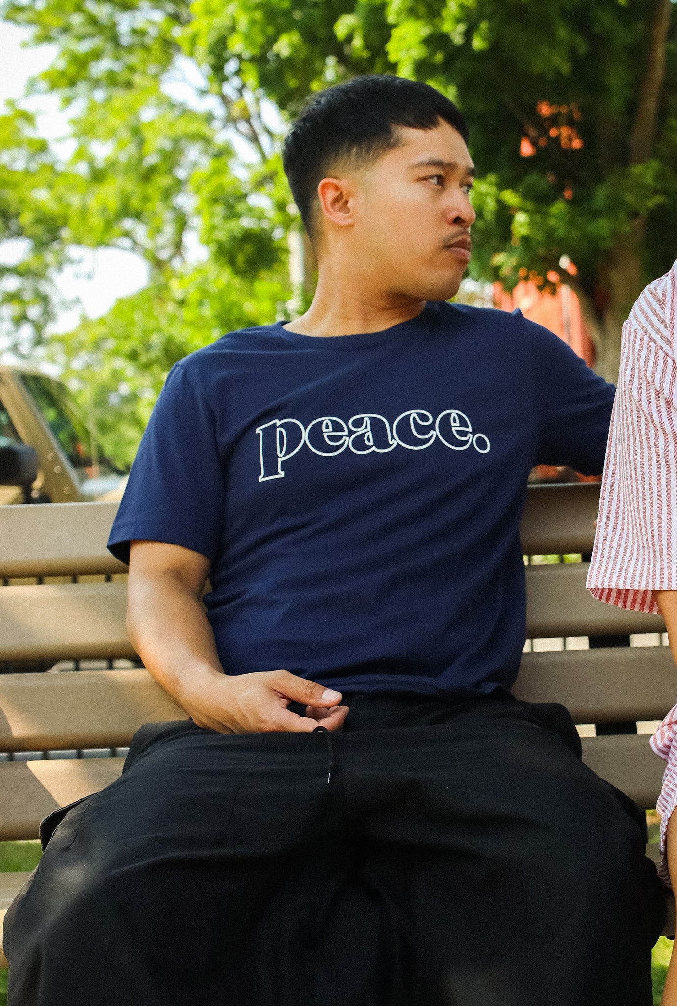 Peace Basics Cropped T-Shirt - Eclipse