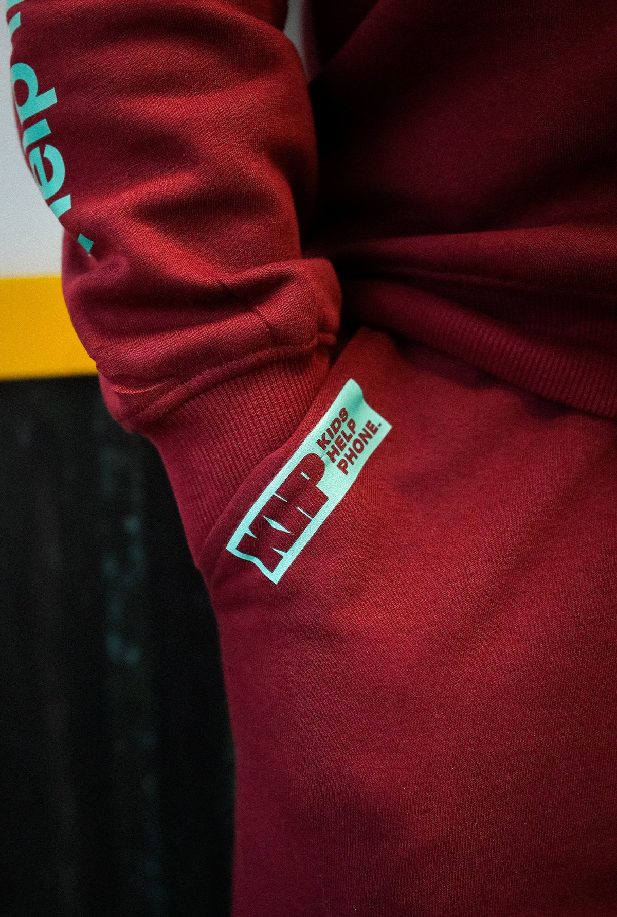 Kids Help Phone Jogger - Maroon