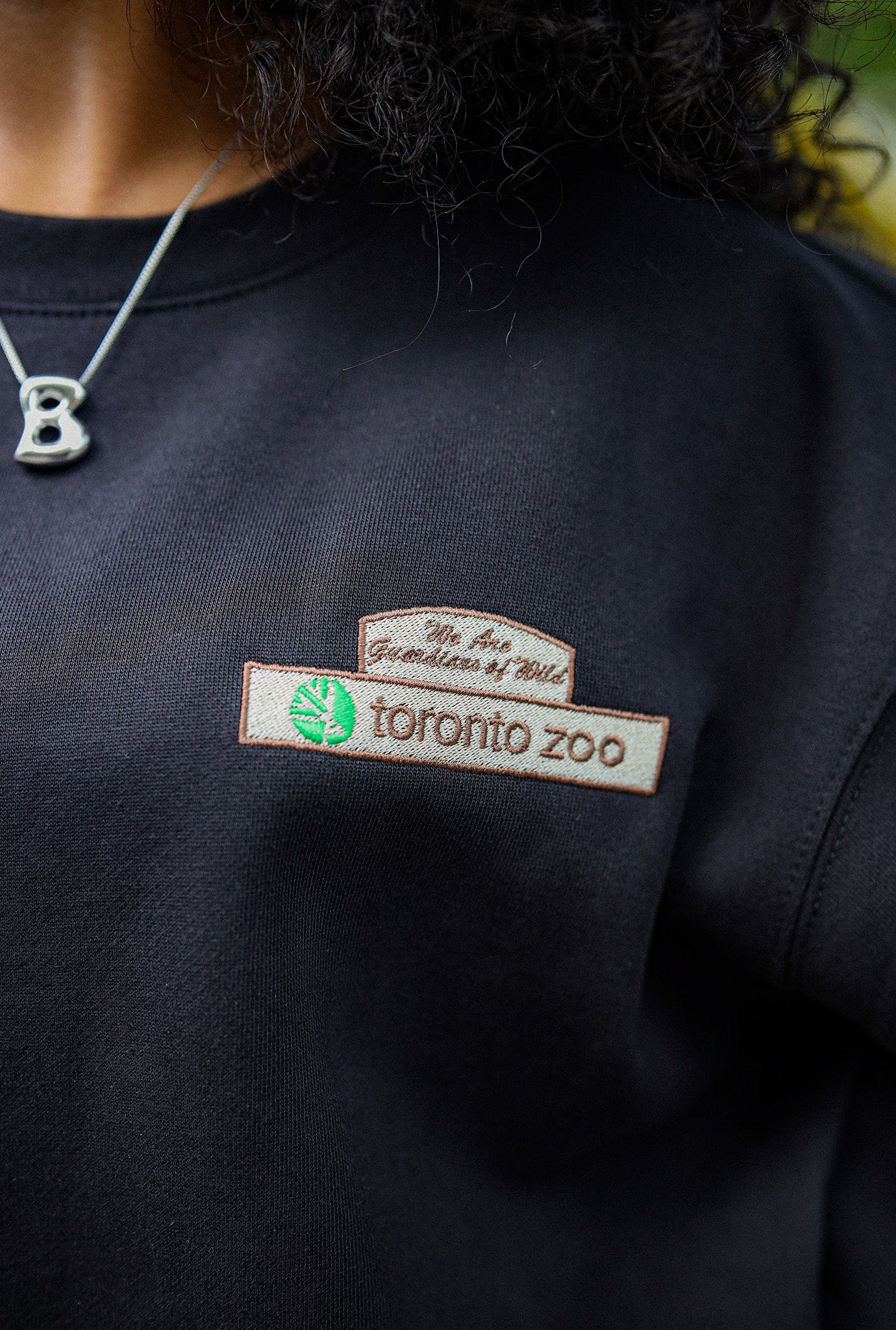 Toronto Zoo Signage Heavyweight Crewneck - Black
