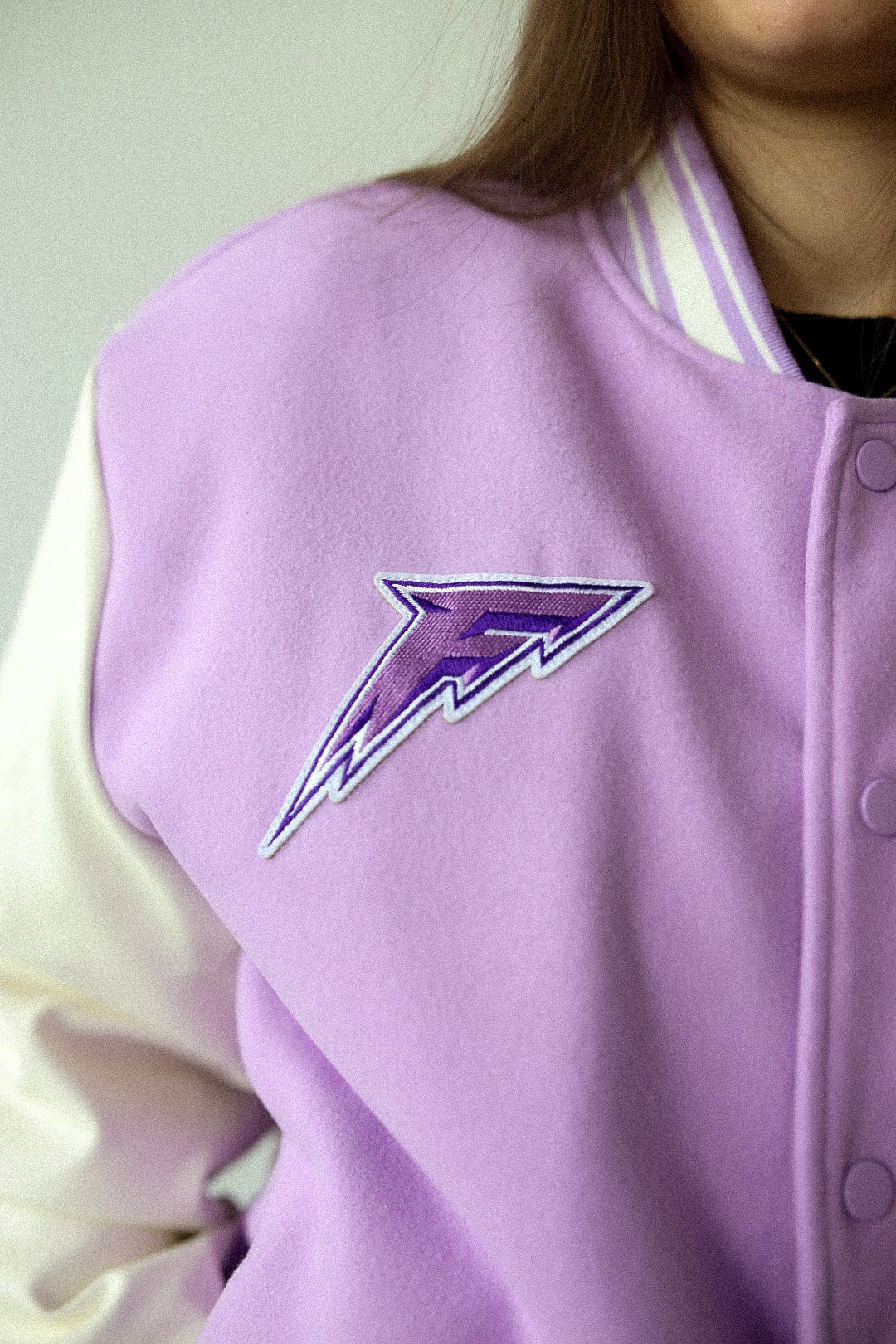 Minnesota Frost Letterman Jacket - Lavender