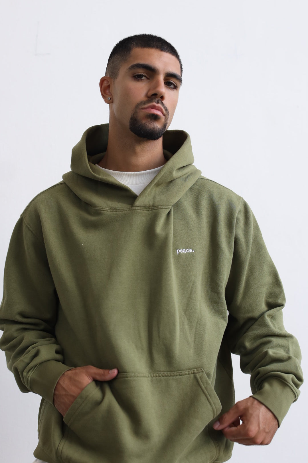 P/C Basics Heavyweight Hoodie - Olive