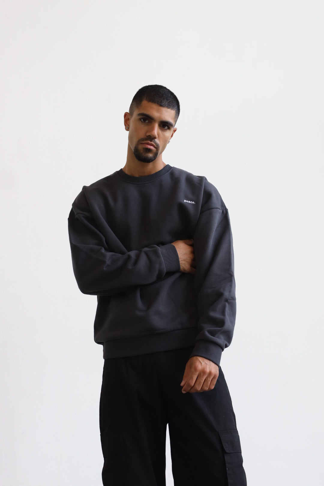 Peace Basics SuperHeavy™️ Crewneck - Black