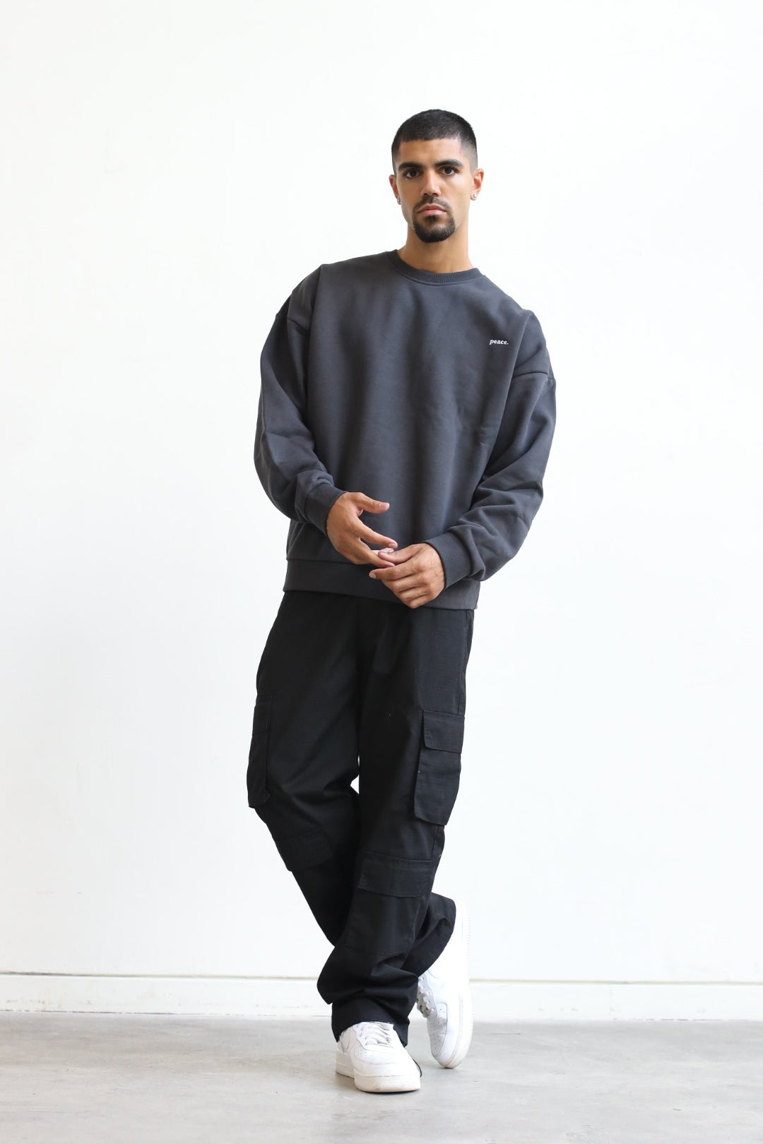 Peace Basics SuperHeavy™️ Crewneck - Black