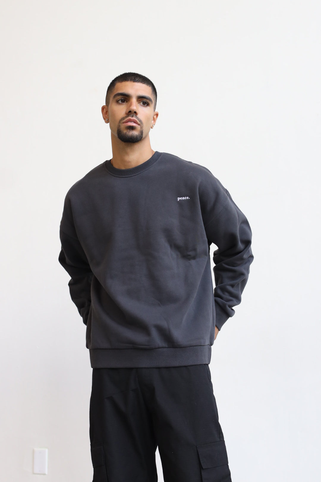 Peace Basics SuperHeavy™️ Crewneck - Black