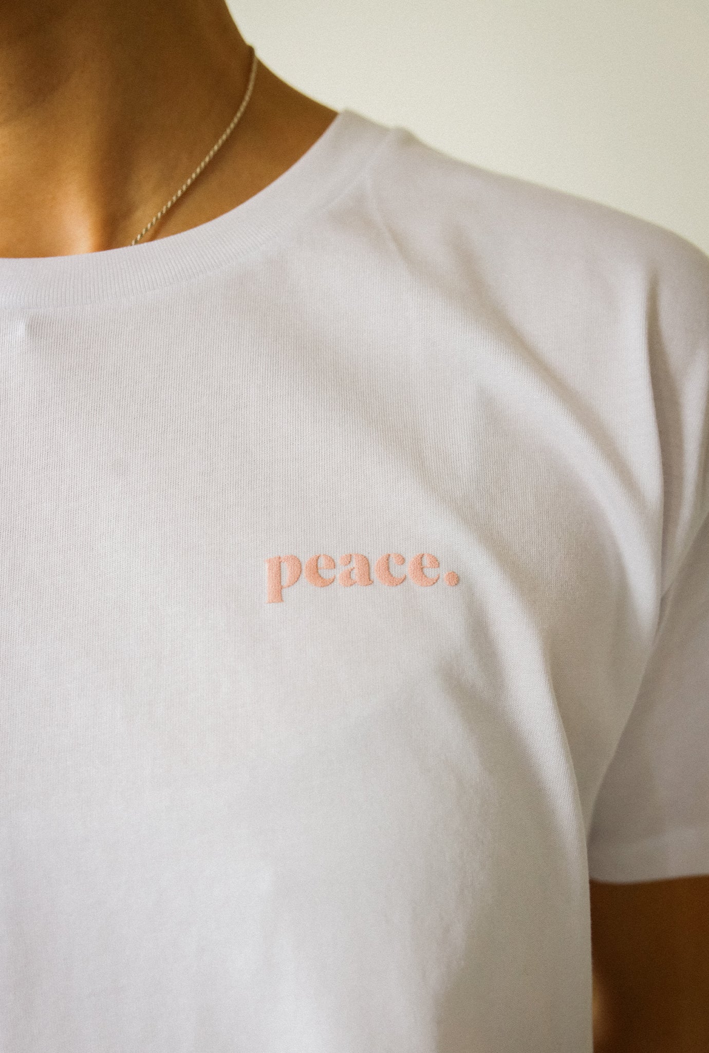 Peace Basics Womens Cropped T-Shirt - White