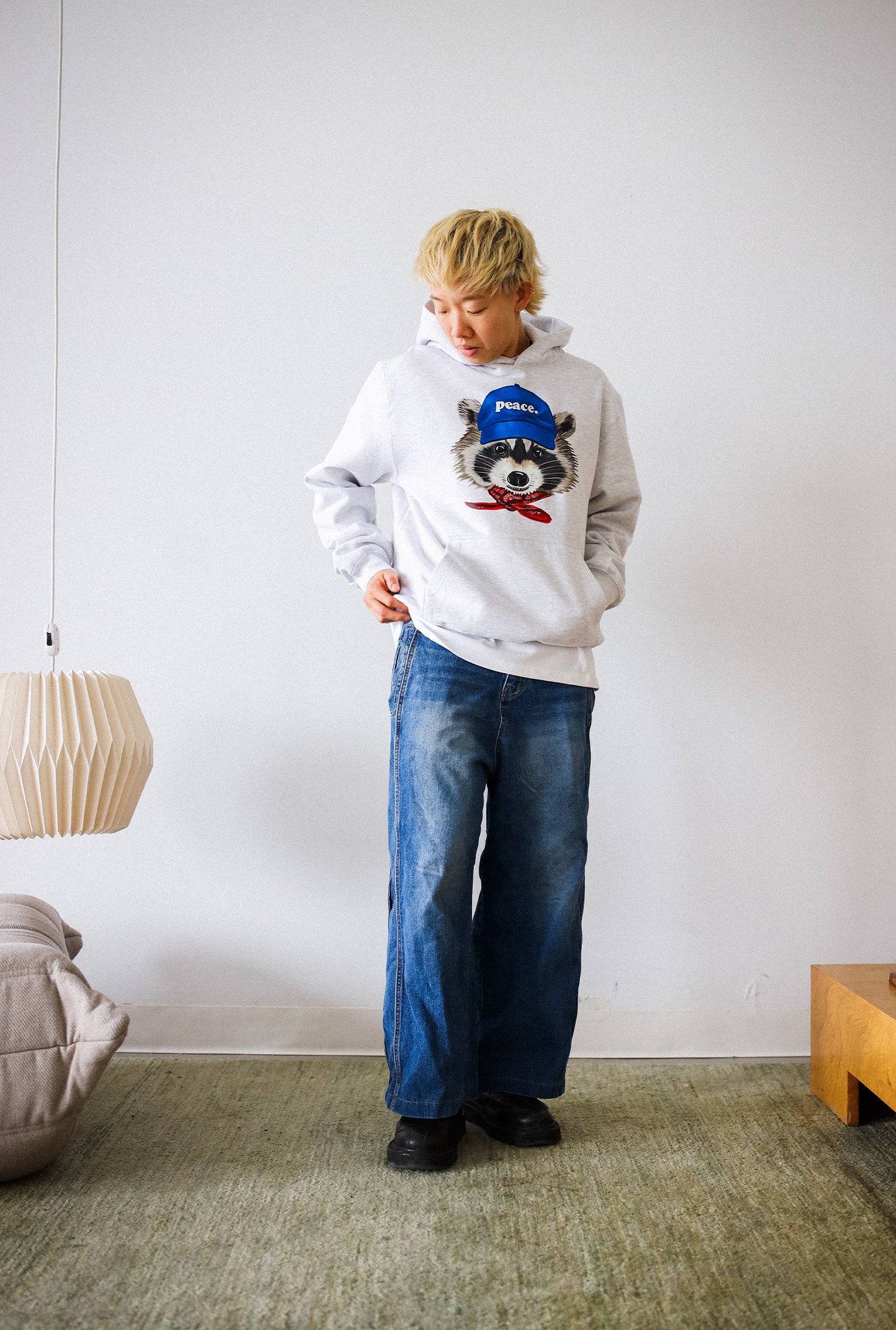 Toronto Trash Teddy Heavyweight Hoodie - Ash