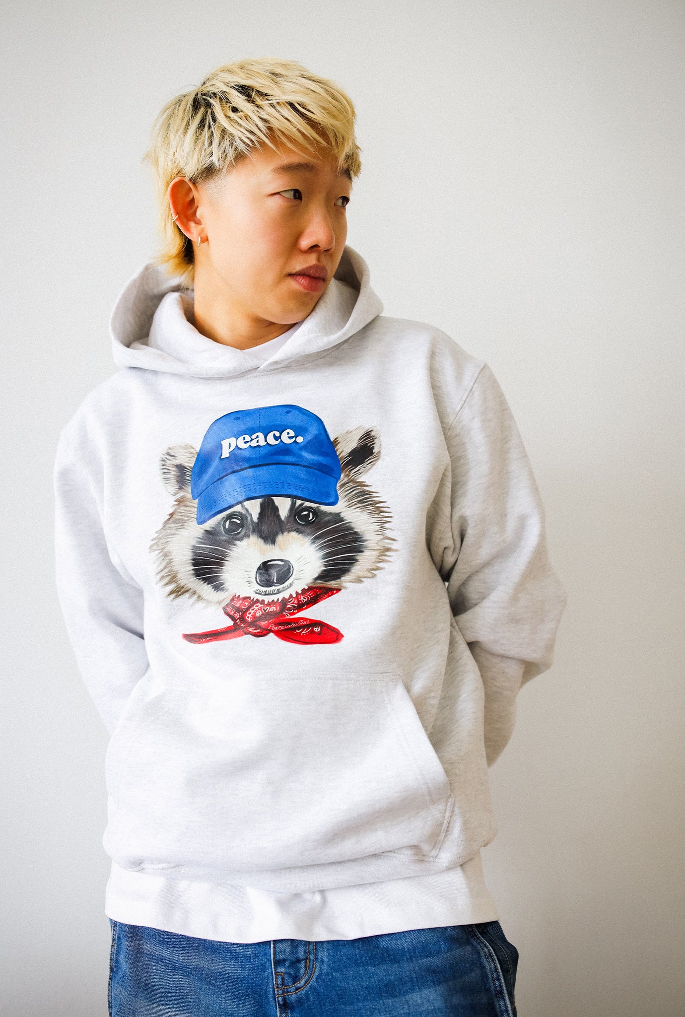 Toronto Trash Teddy Heavyweight Hoodie - Ash