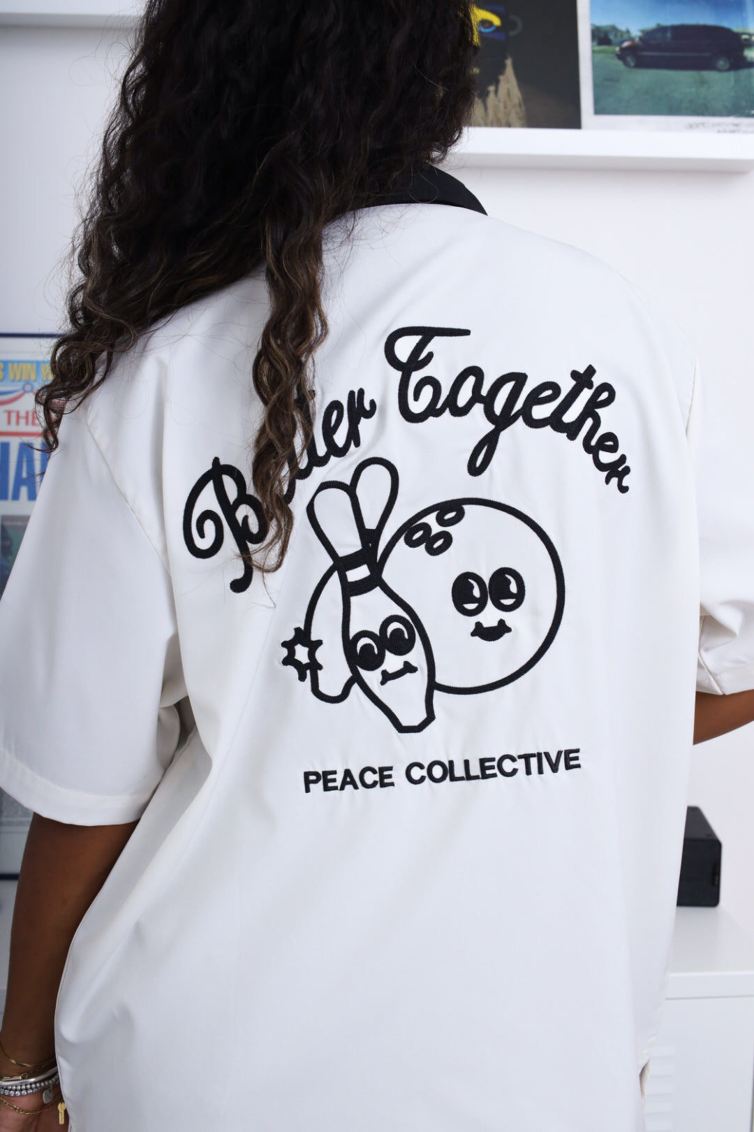 T-shirt de bowling Better Together - Ivoire