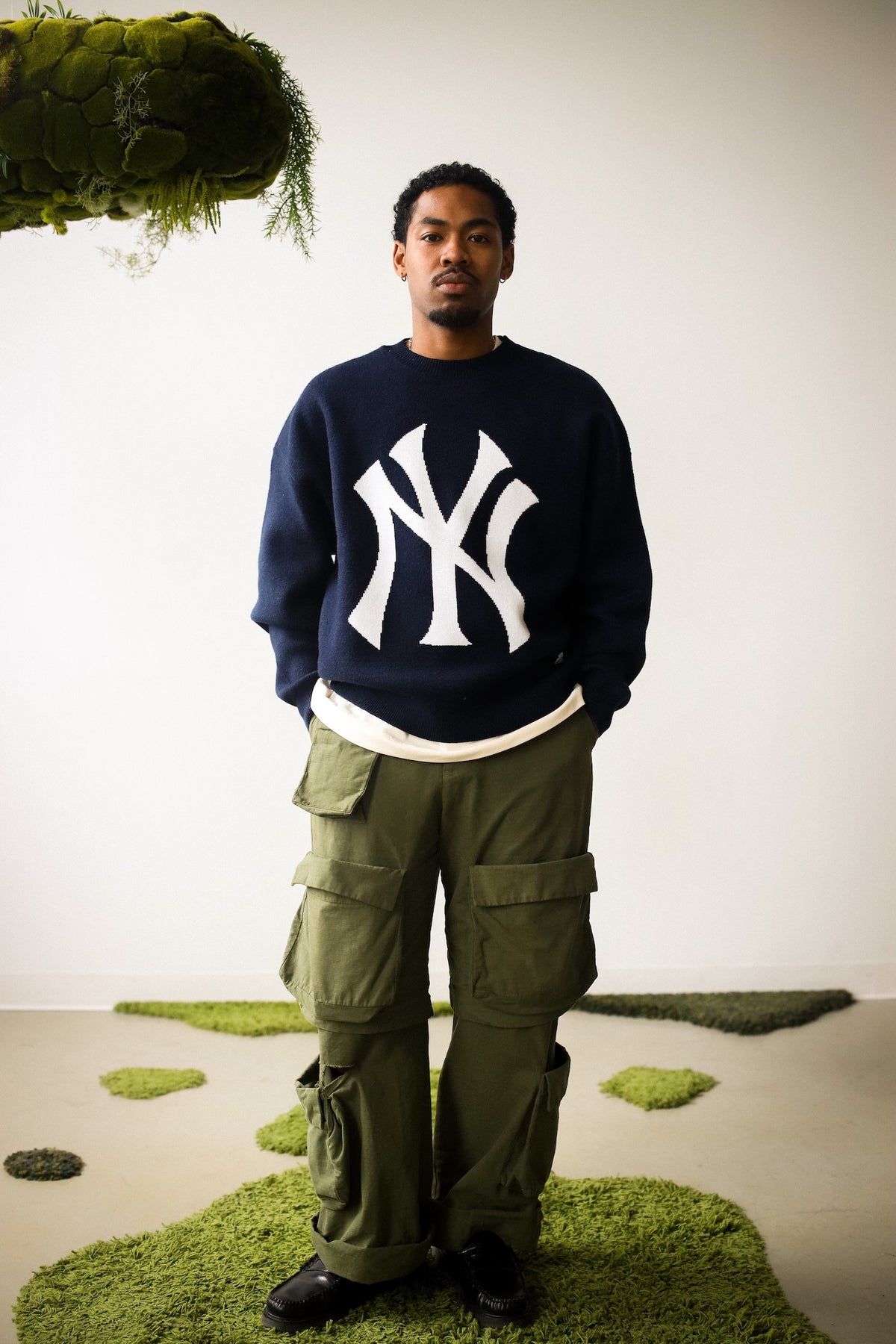 New York Yankees Knit Sweater - Navy