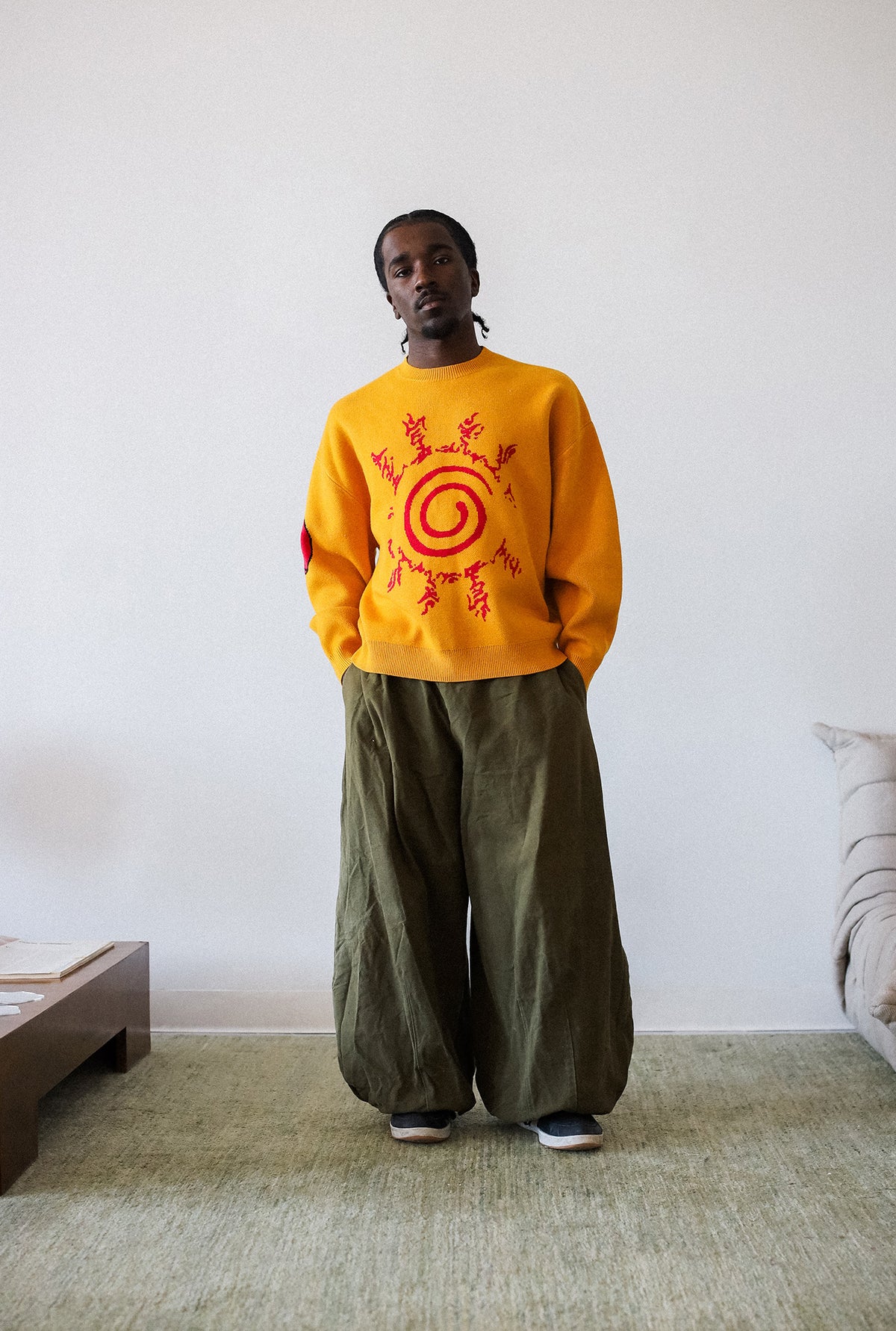 P/C x Naruto Knit Sweater - Orange