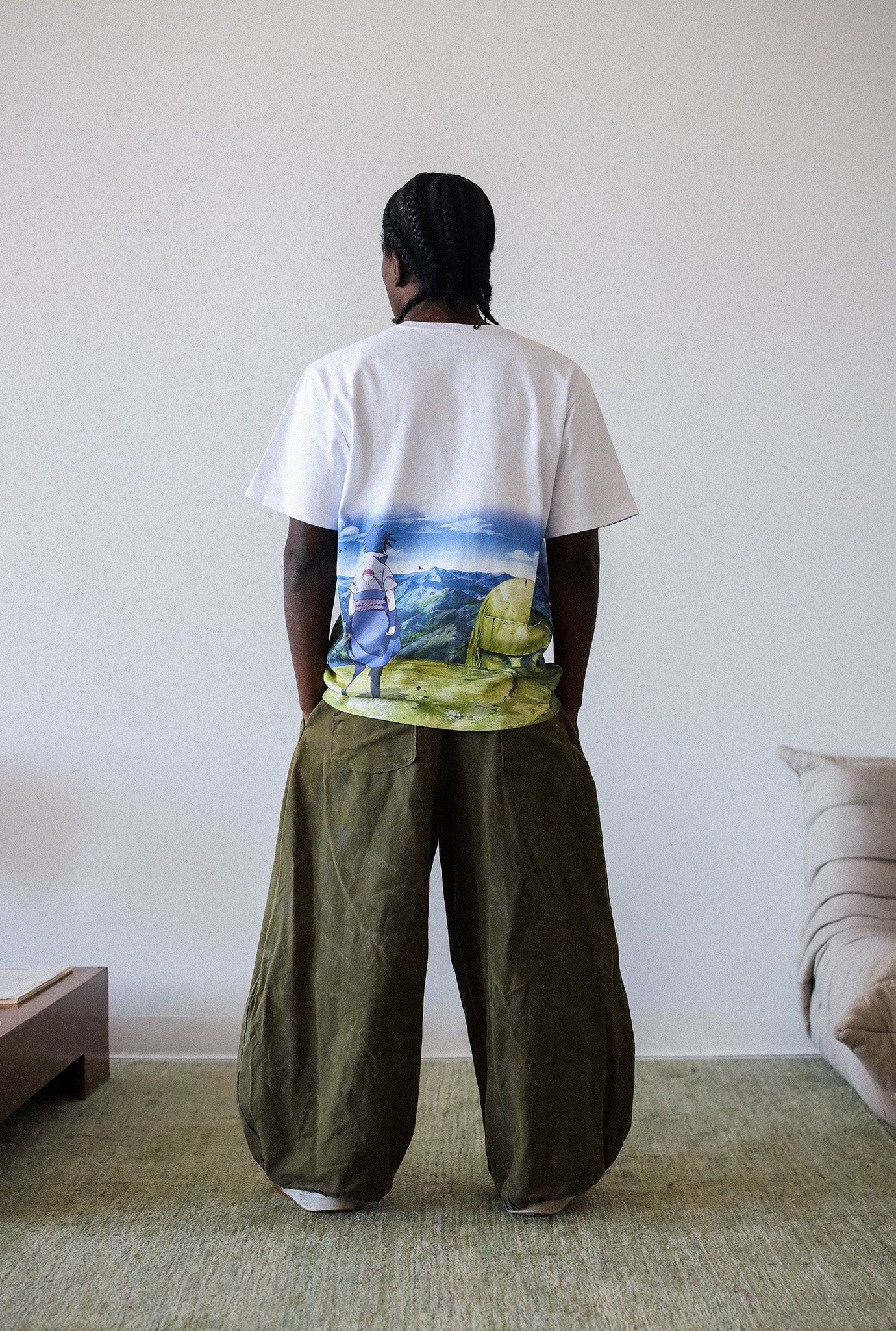 P/C x Naruto "Valley of the End" Heavyweight T-Shirt - White