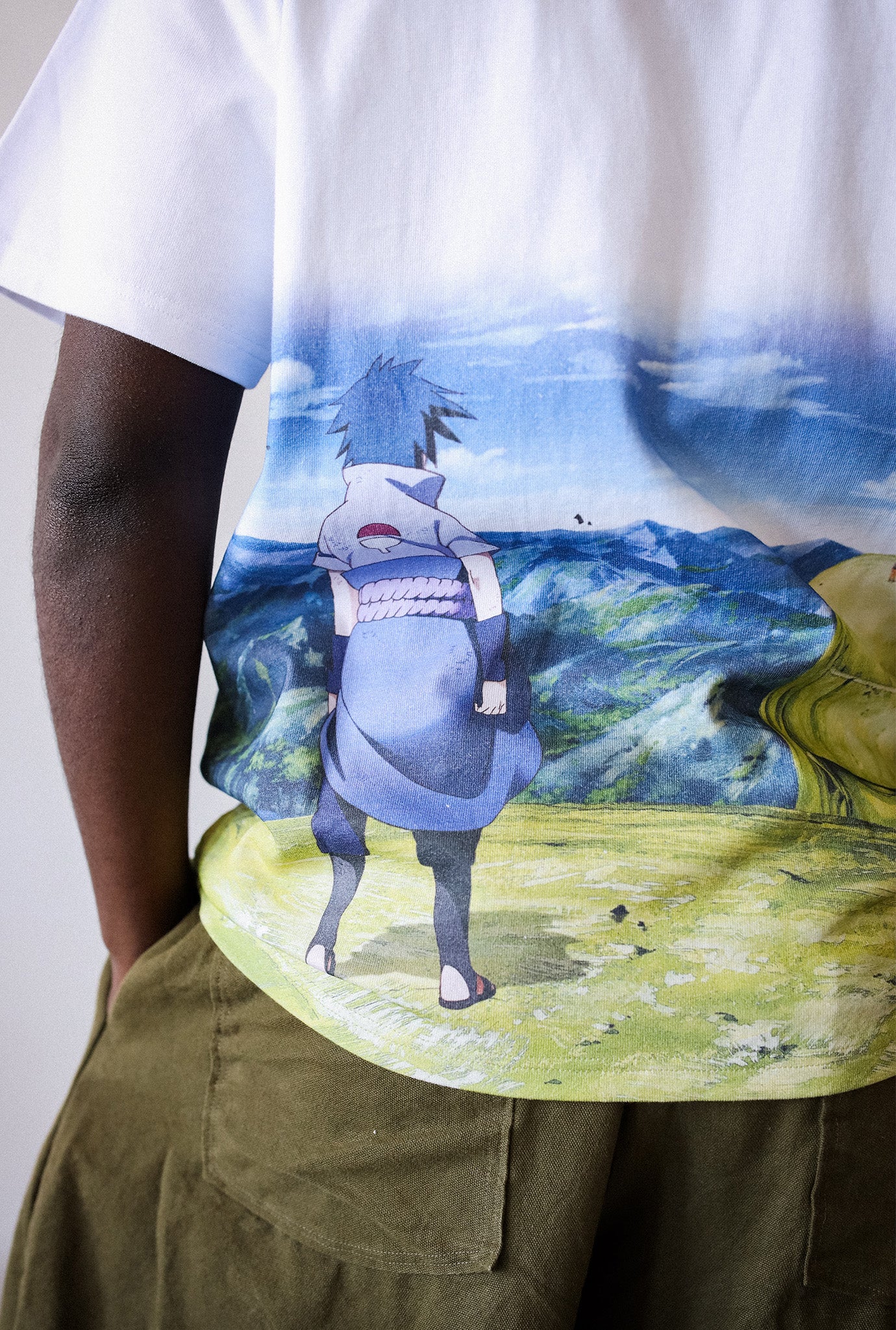 P/C x Naruto "Valley of the End" Heavyweight T-Shirt - White