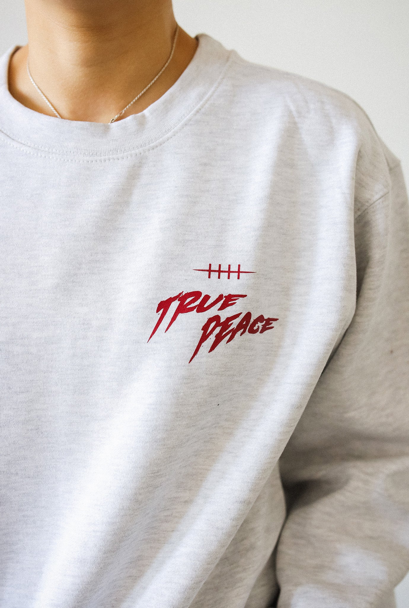 P/C x Naruto "True Peace" Heavyweight Crewneck - Ash