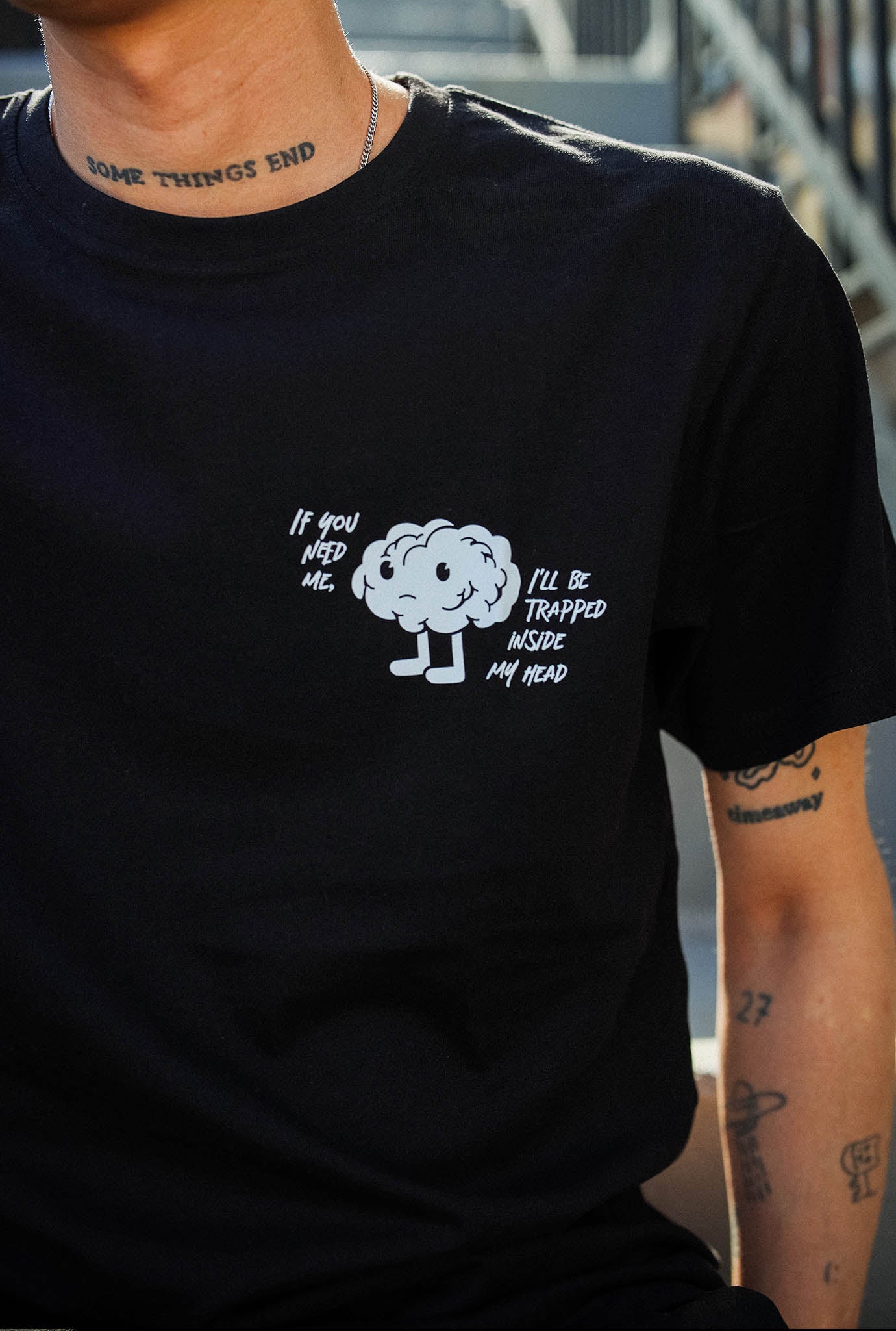 Trapped Inside My Head T-Shirt - Black