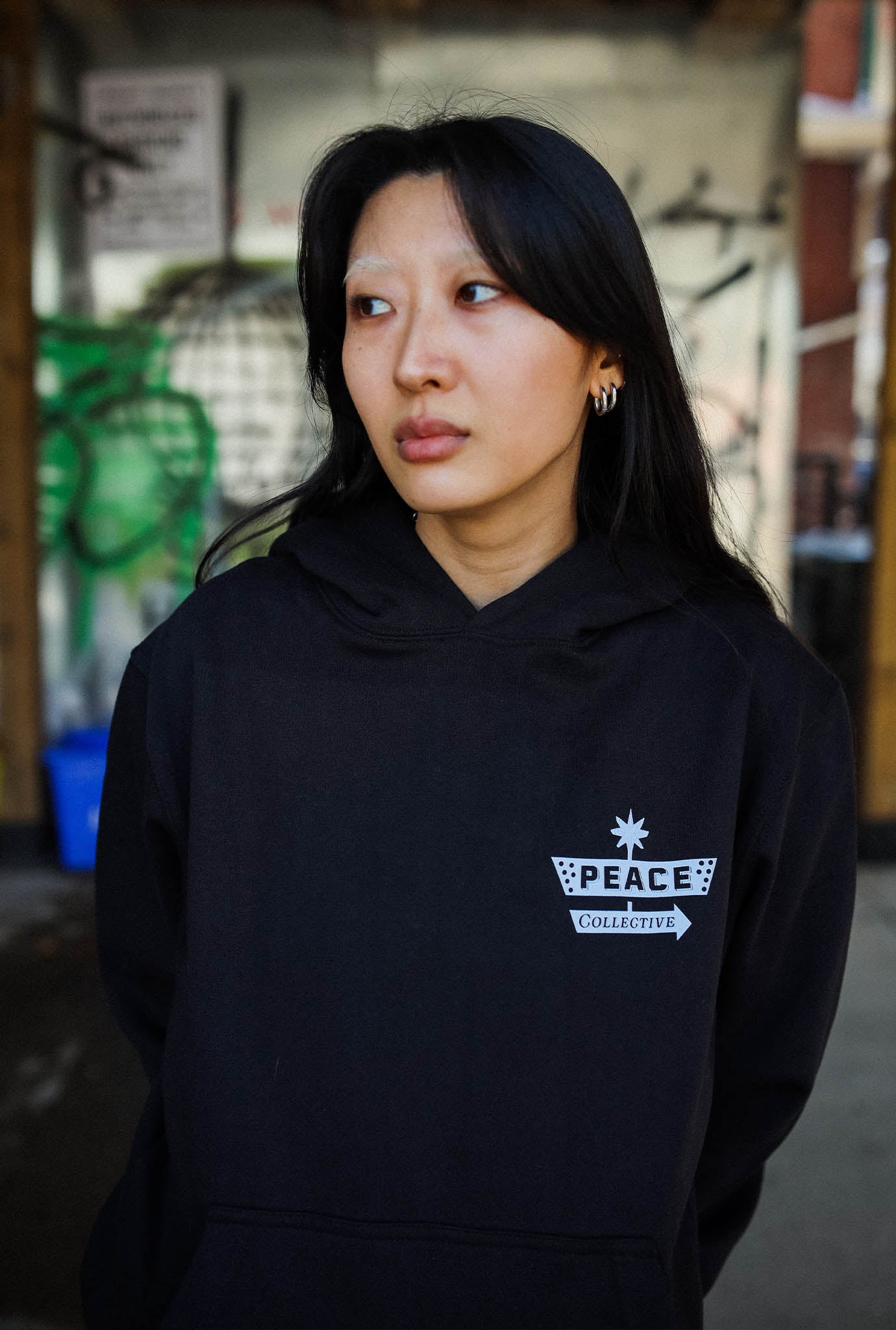 Mental Health is Health Heavyweight Pigment Dye Hoodie - Black