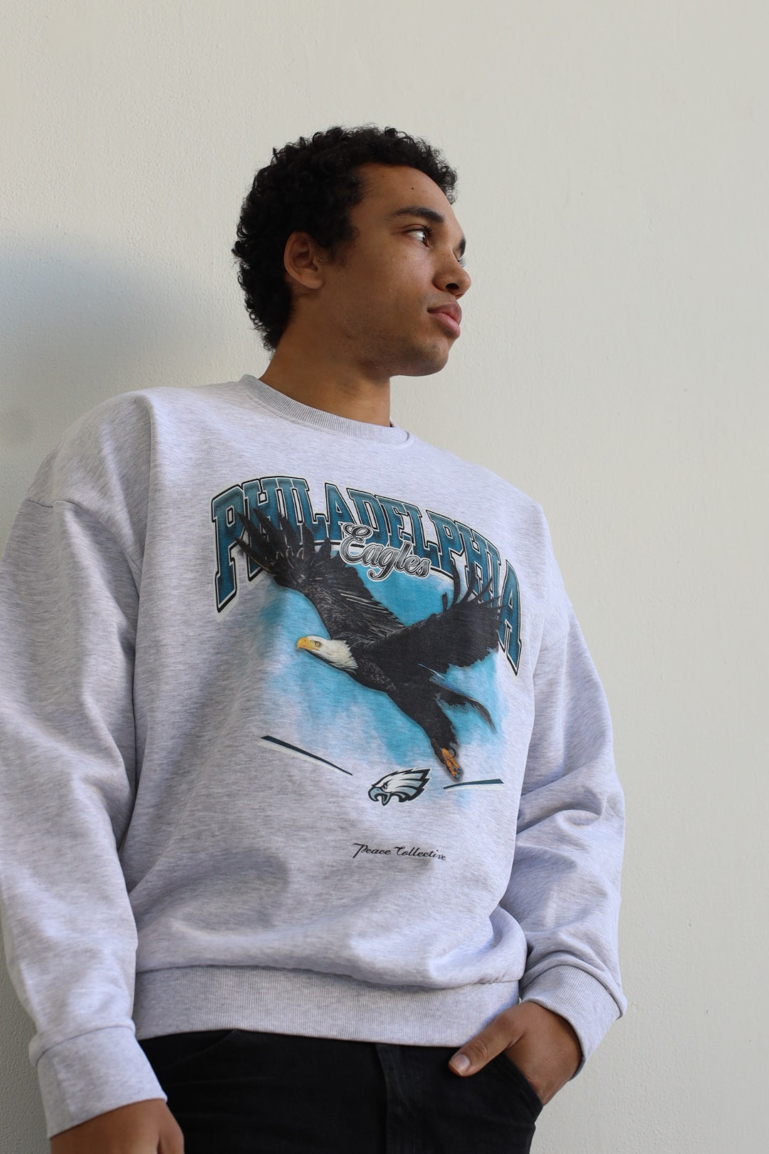 Philadelphia Eagles Mascot SuperHeavy™️ Crewneck - Ash