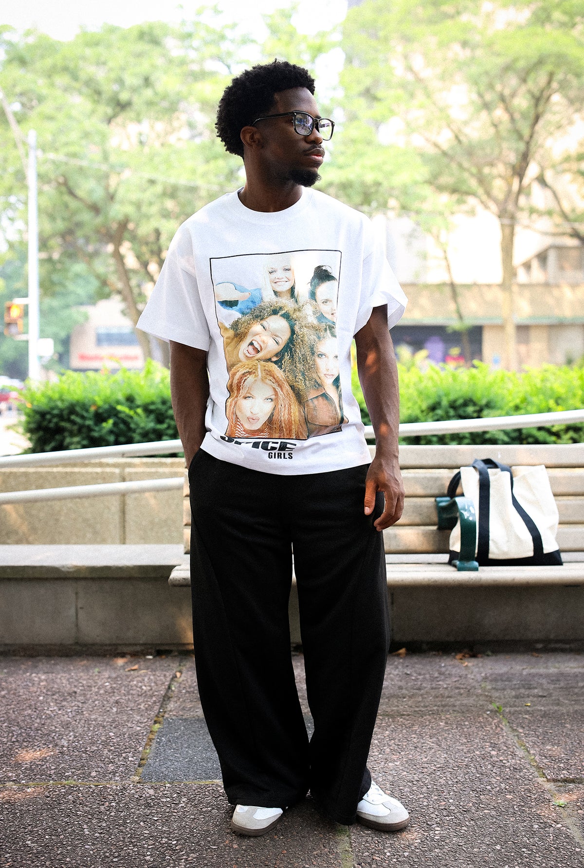 Spice Girls Heavyweight Garment Dyed T-Shirt - Black