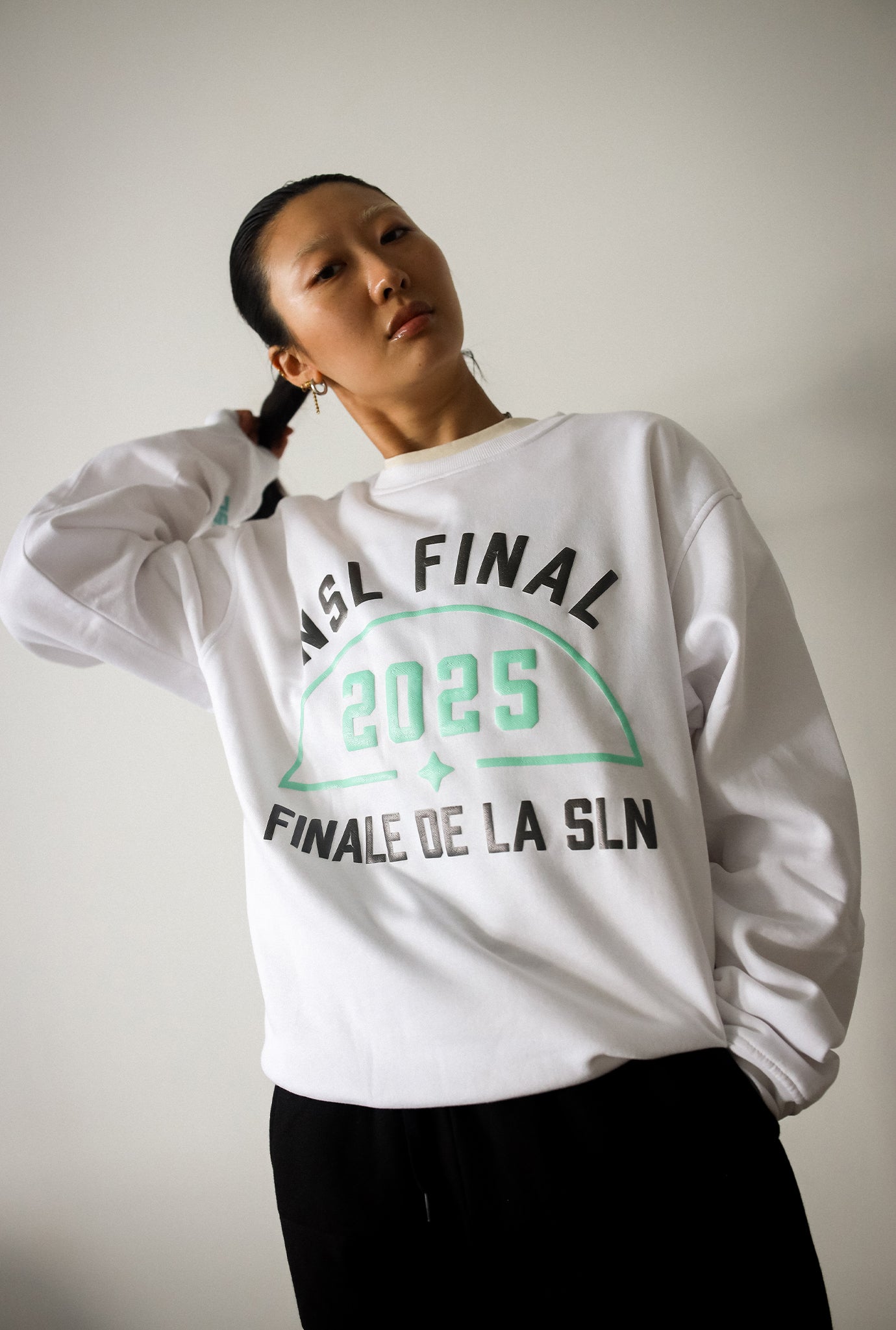 NSL Final 2025 Crewneck - White
